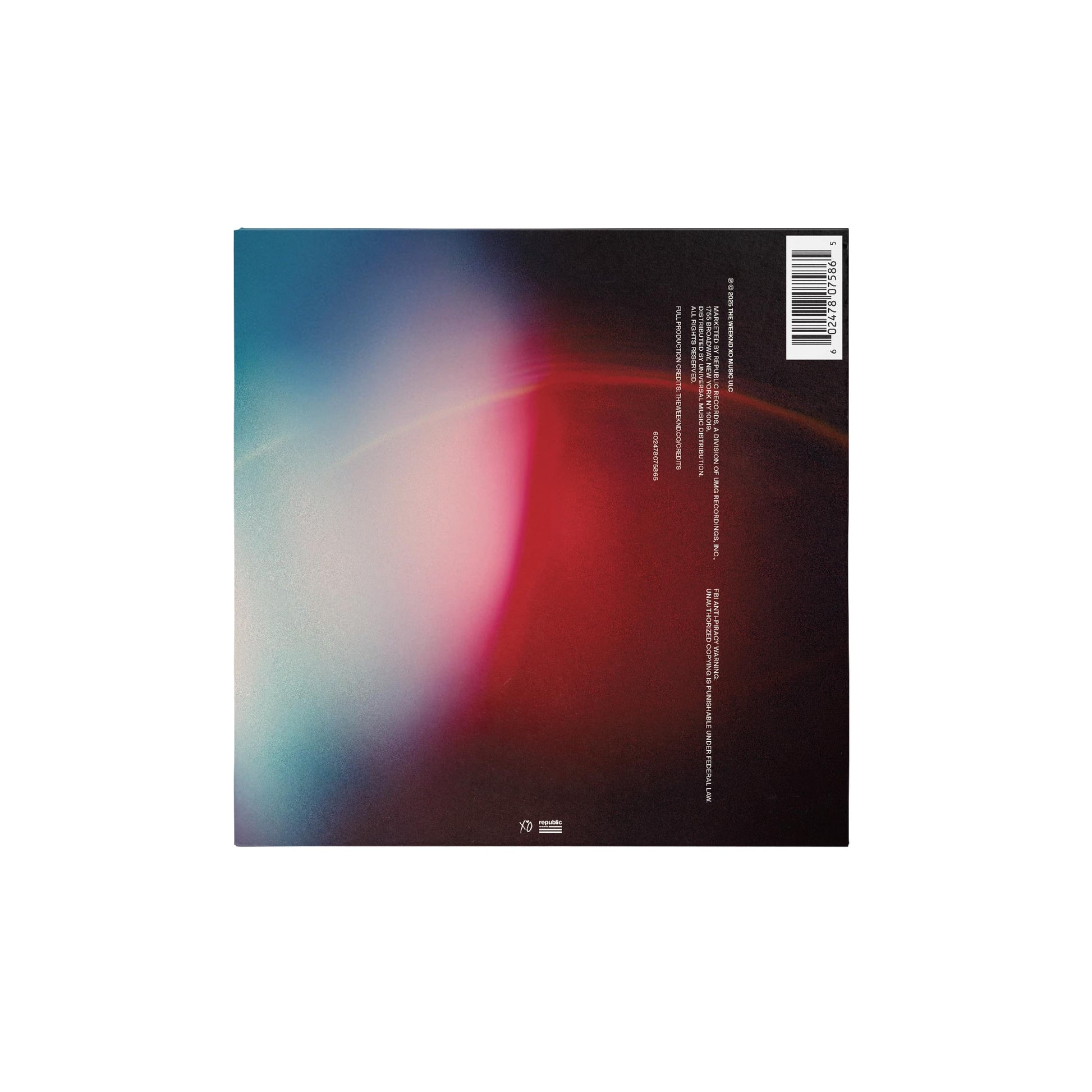 The Weeknd Hurry Up Tomorrow (Original Motion Picture Score) 2LP Black