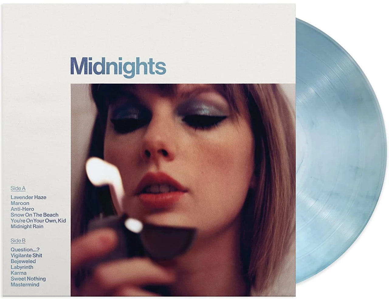 Taylor Swift Midnights Moonstone Blue Marbled Vinyl