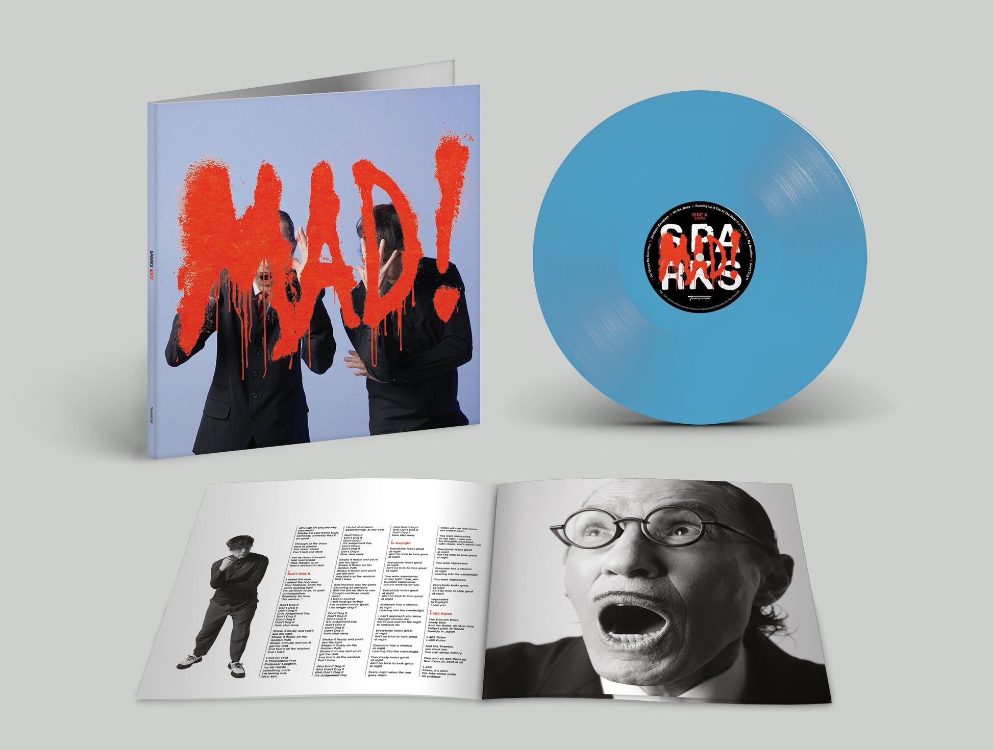Sparks MAD! Light Blue LP with lenticular sleeve