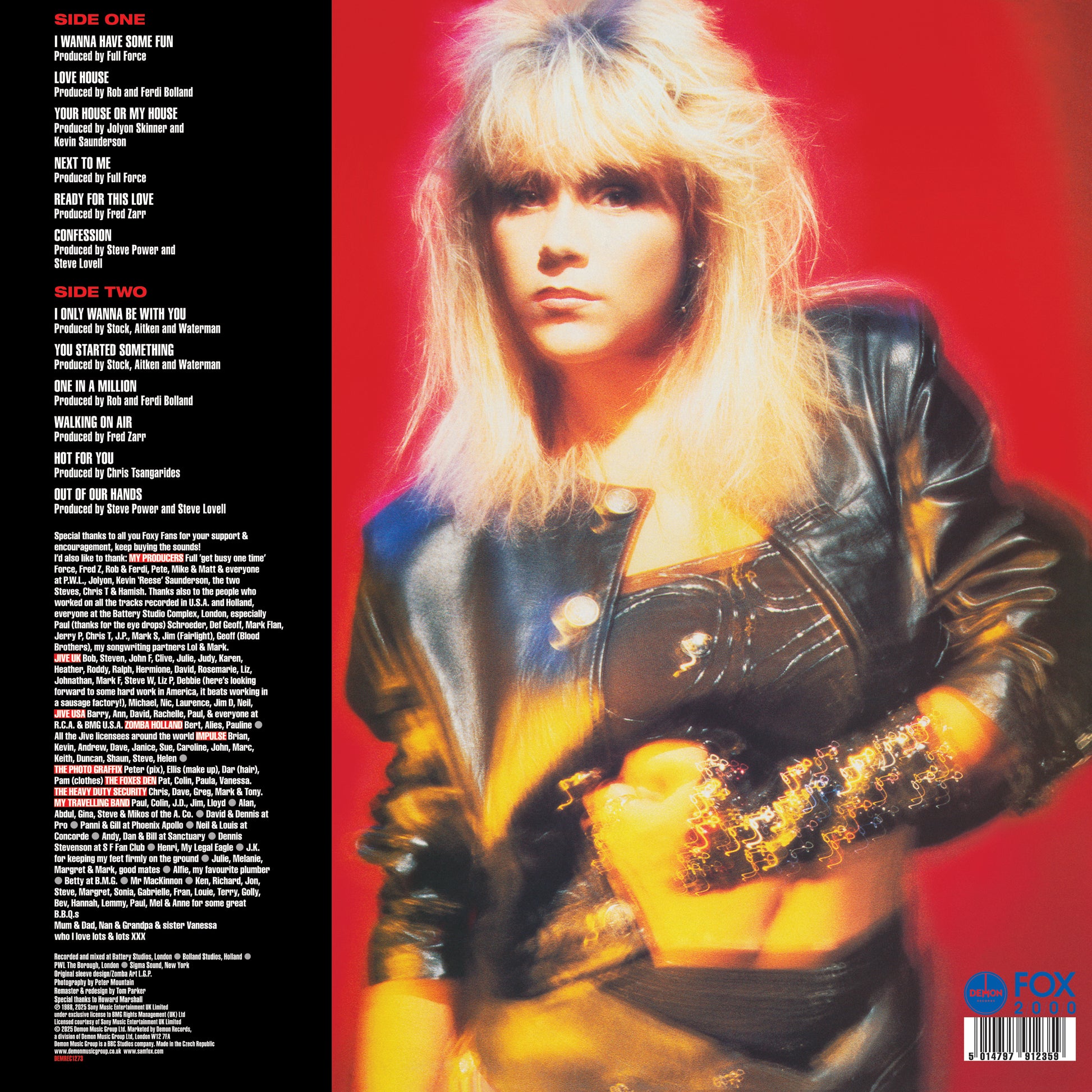 Samantha Fox I Wanna Have Some Fun Red, Black & Yellow Vinyl