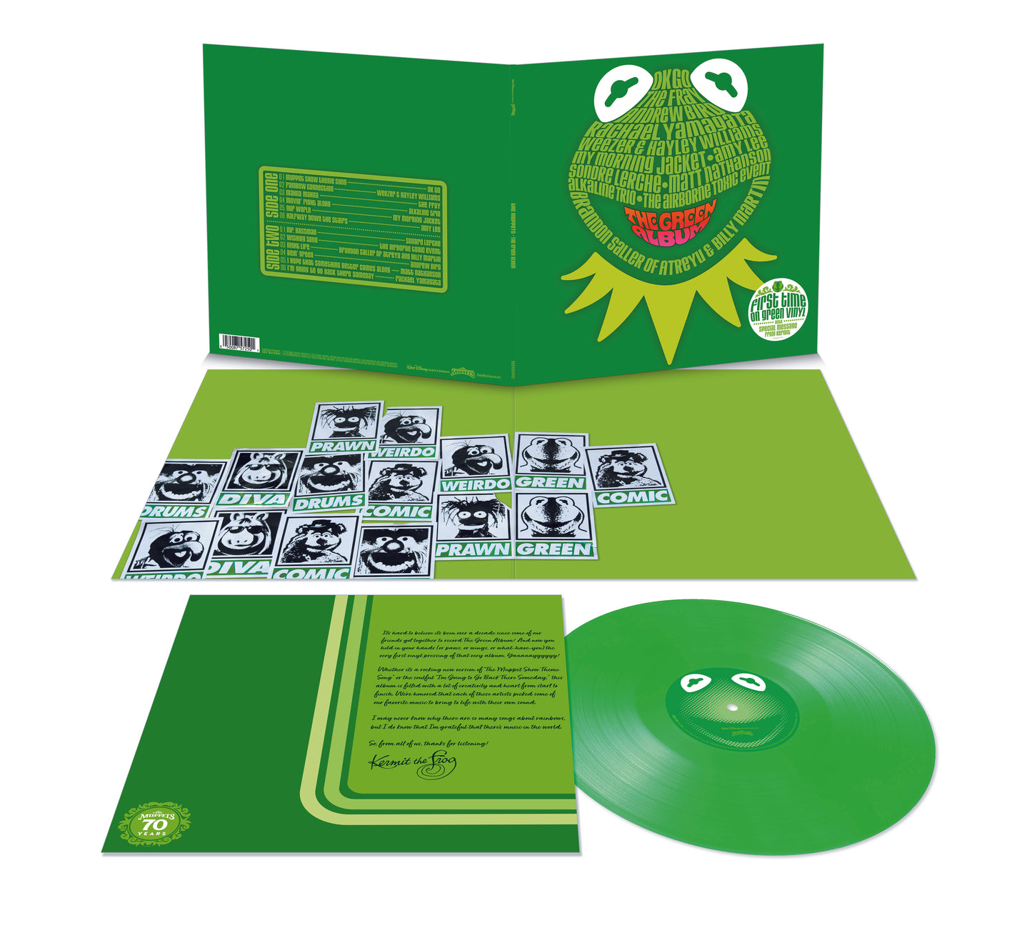 Muppets: The Green Album (70th Anniversary) (Green Vinyl) **PREORDER**