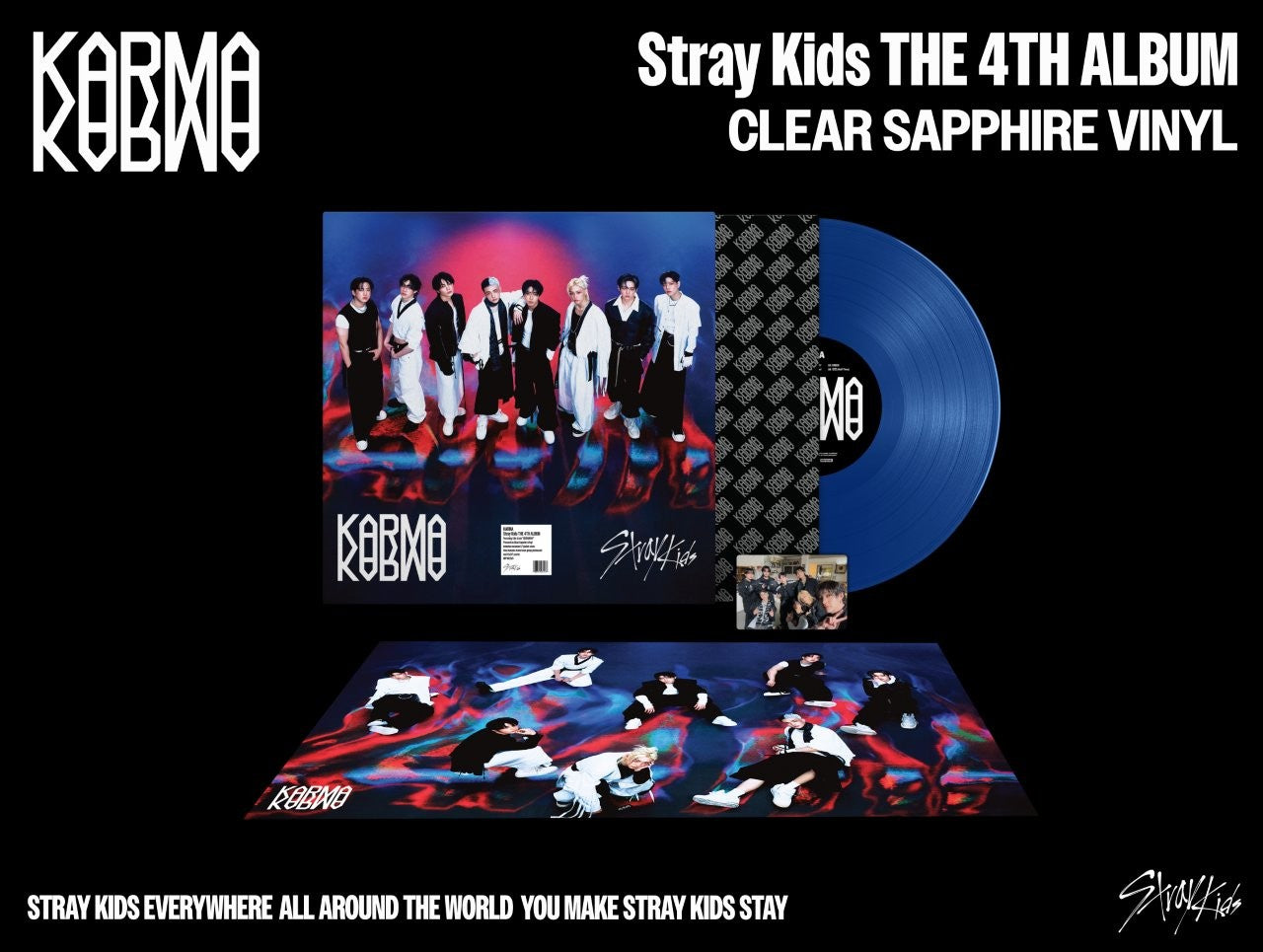 Stray Kids KARMA (CLEAR SAPPHIRE LP Ver.)