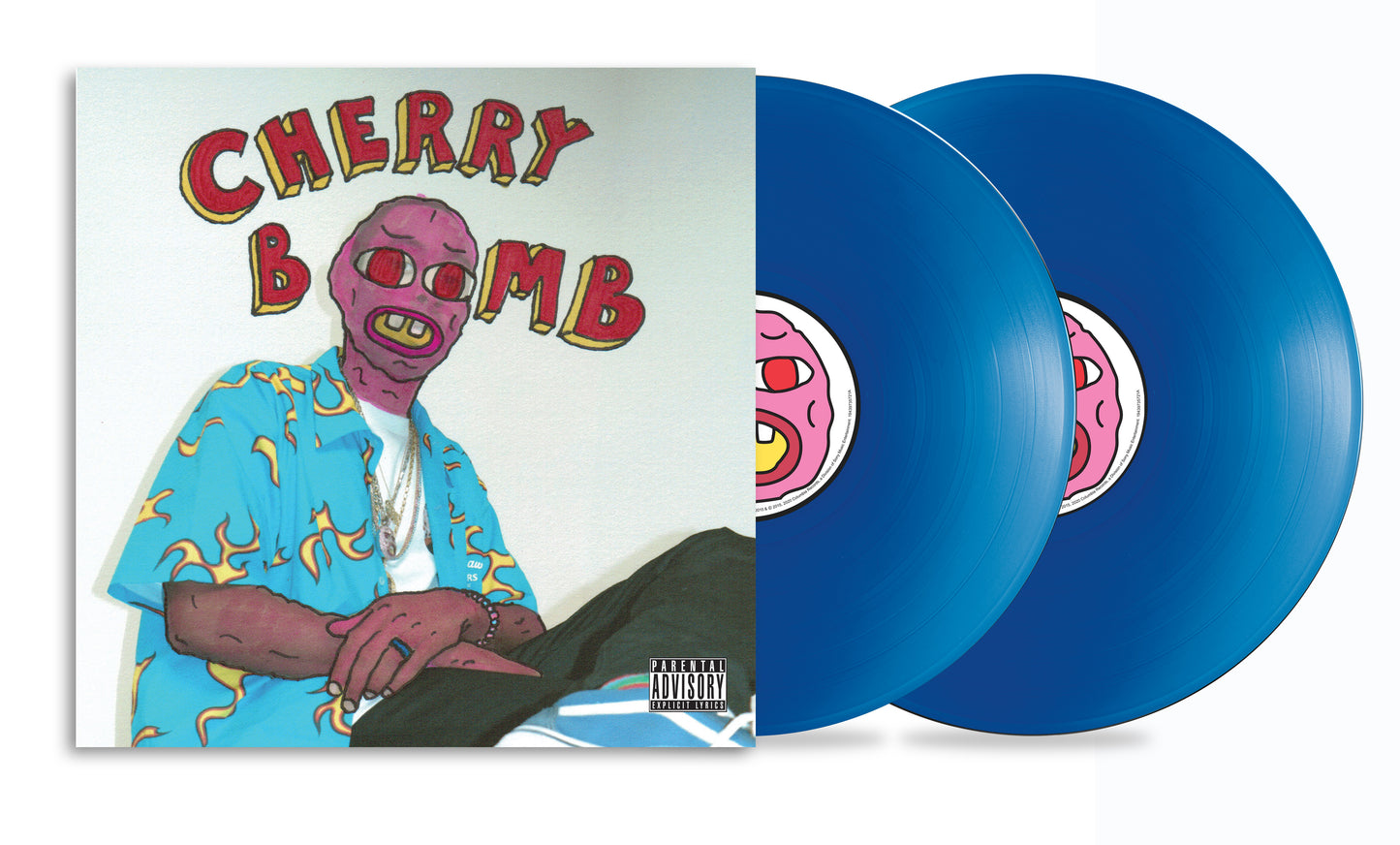 Tyler the Creator Cherry Bomb (10th Anniversary) Mask Cover Translucent Blue 2LP **PREORDER**