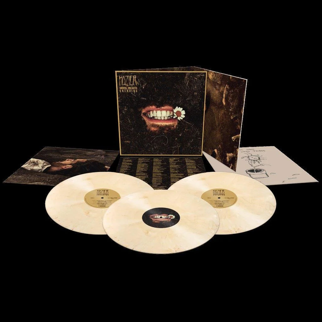 Hozier Unreal Unearth Unending  LIMITED EDITION 3LP - Tooth White Vinyl