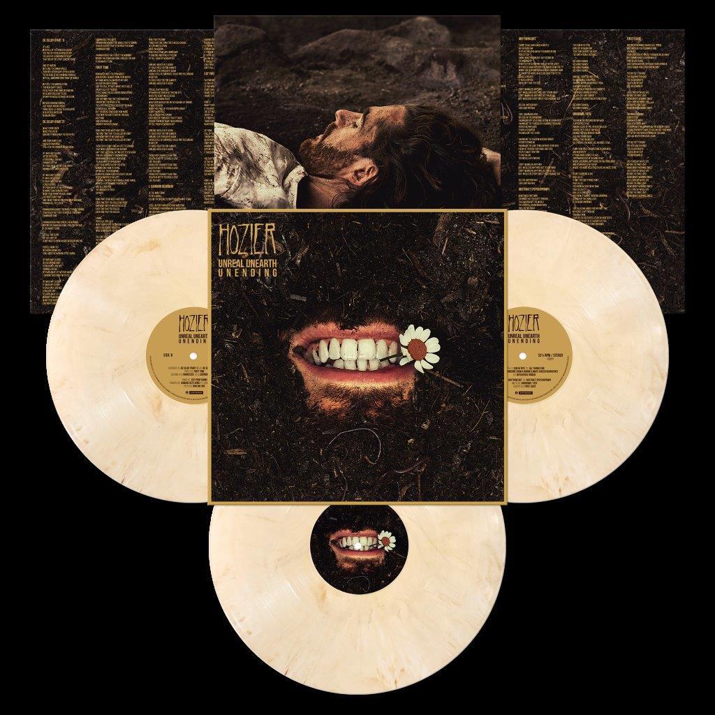 Hozier Unreal Unearth Unending  LIMITED EDITION 3LP - Tooth White Vinyl
