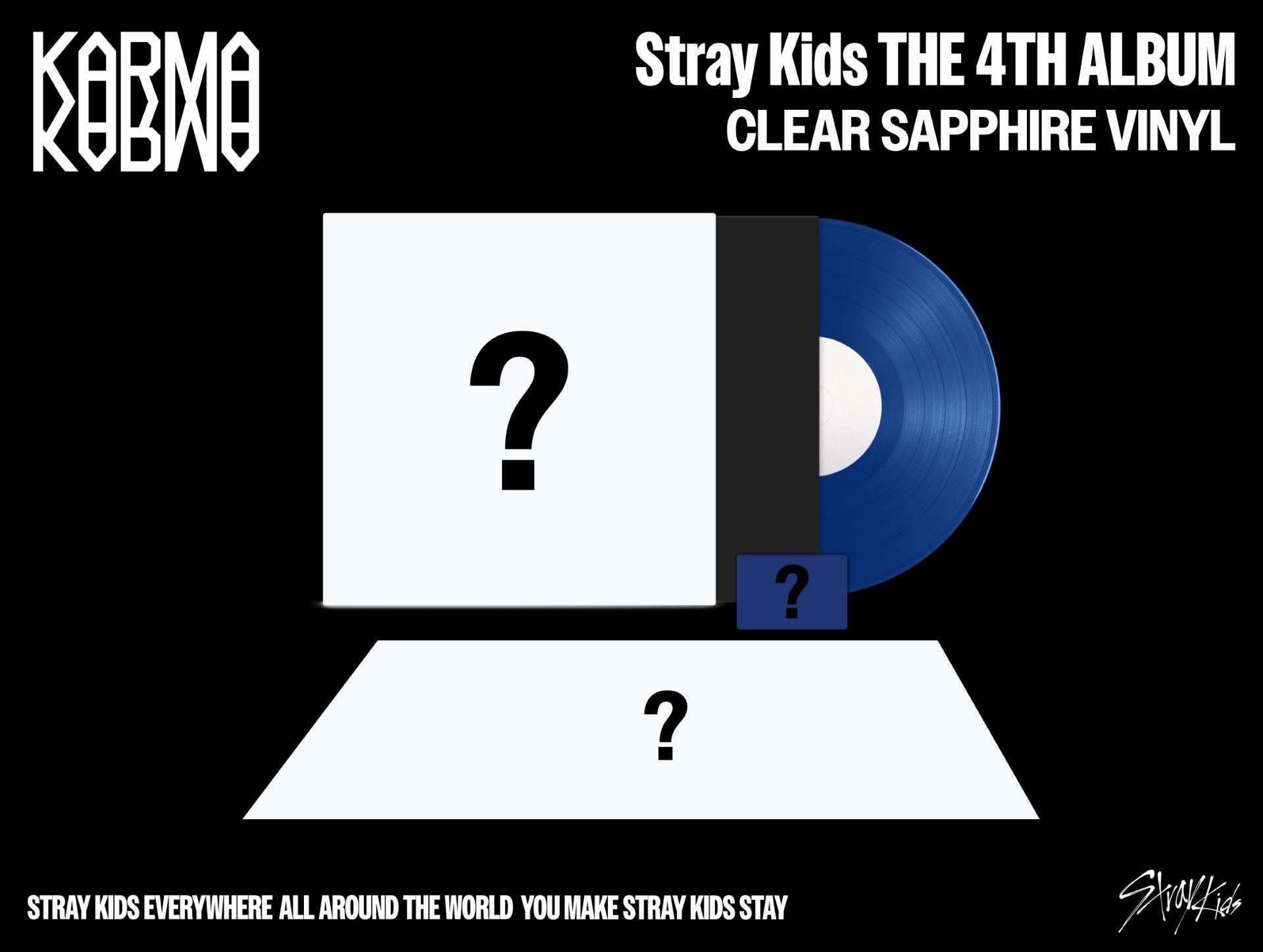 Stray Kids KARMA (CLEAR SAPPHIRE LP Ver.)