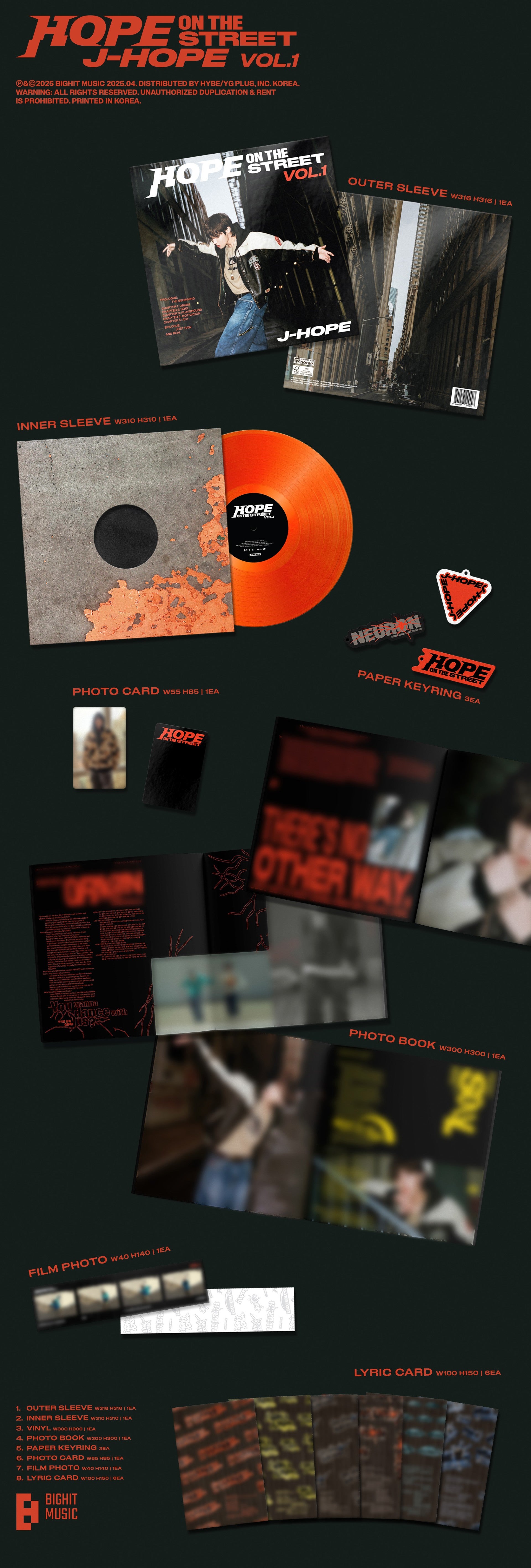 j-hope HOPE ON THE STREET VOL. 1 Coloured Vinyl