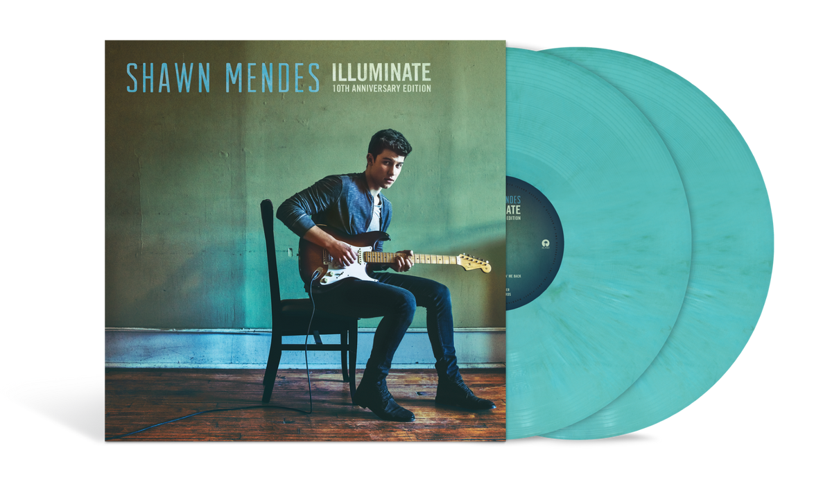 Shawn Mendes  Illuminate 10-Yr Anniversary TRANSLUCENT AQUA 2LP **PREORDER**