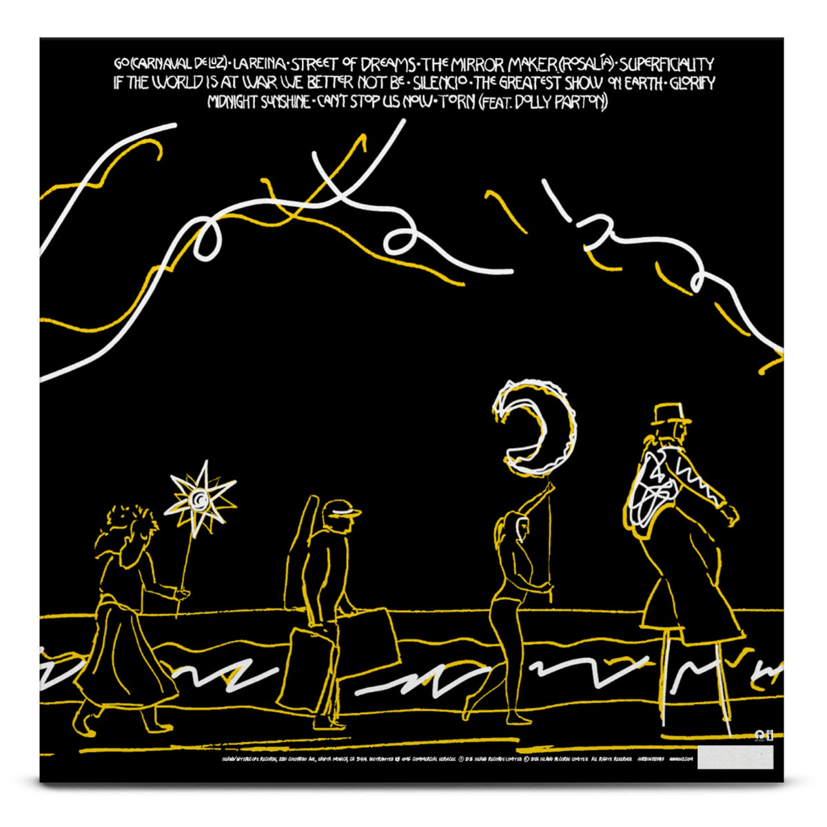 U2 Carnaval De Luz, Limited Edition Third Man Records Exclusive, Yellow Vinyl **PREORDER**