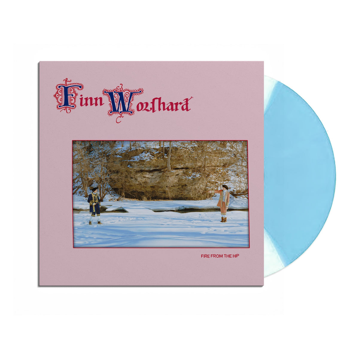 Finn Wolfhard - Fire From The Hip Half Moon Vinyl  (Baby Blue + White) **PREORDER**