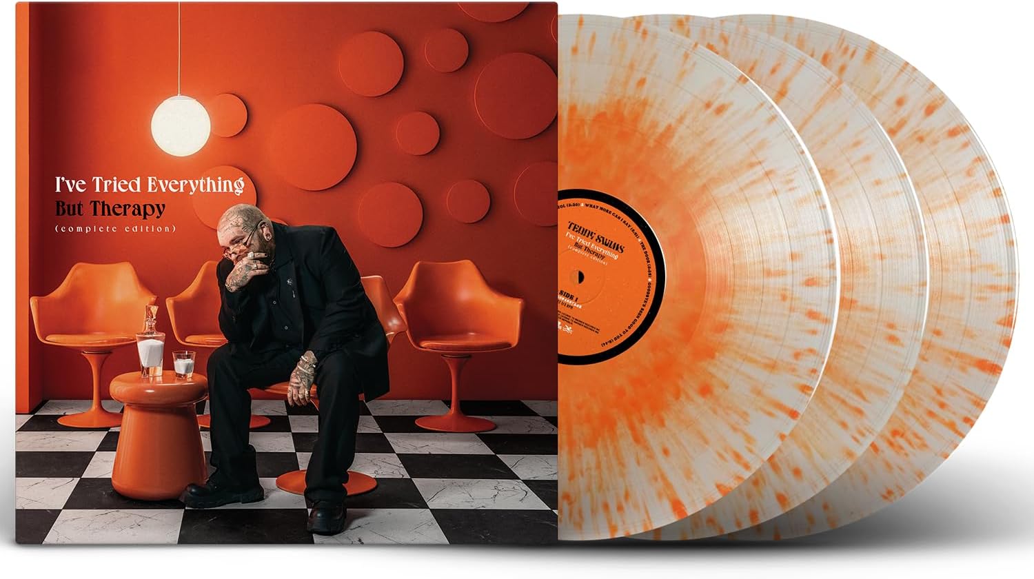 Teddy Swims I’ve Tried Everything But Therapy (Complete Edition) Ltd 3LP 140g Milky Clear and Orange Splatter Vinyl **PREORDER**