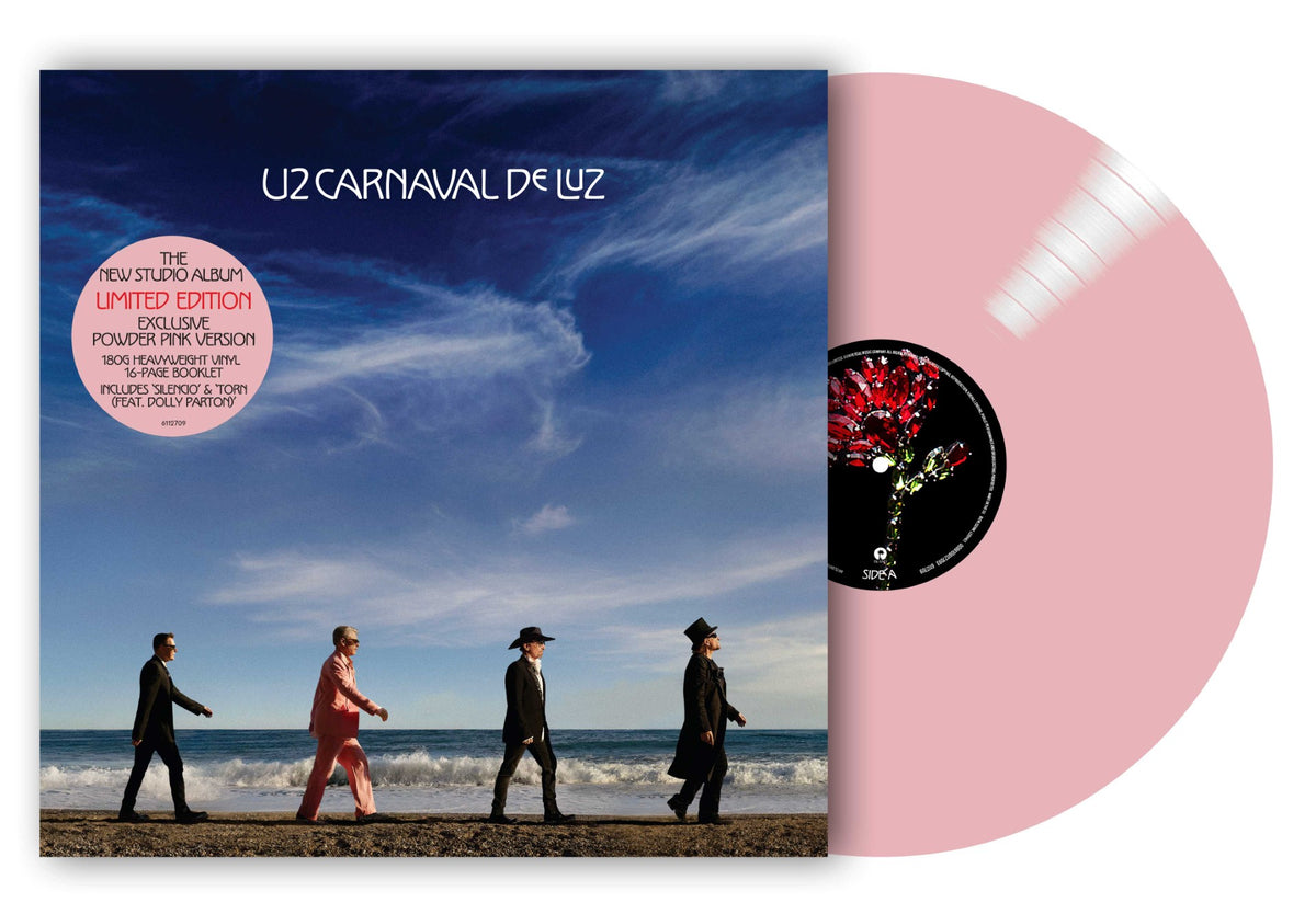 U2 Carnaval De Luz Limited Edition Indie Powder Rose Pink Vinyl **PREORDER**