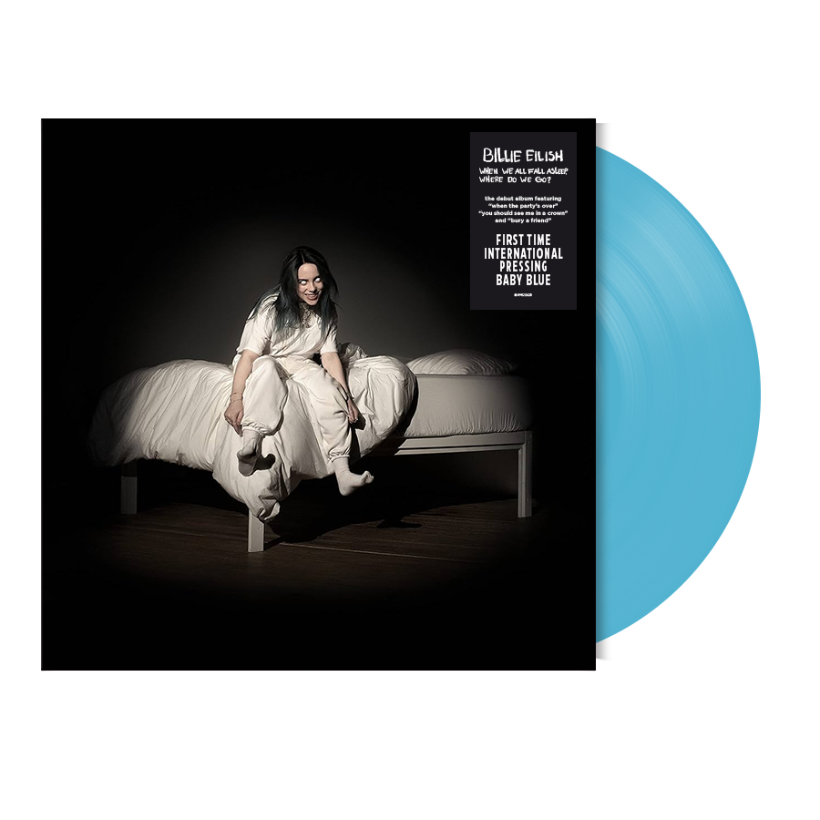 Billie Eilish  WHEN WE ALL FALL ASLEEP, WHERE DO WE GO? [first INTL pressing in baby blue] Lyd Edition **PREORDER**