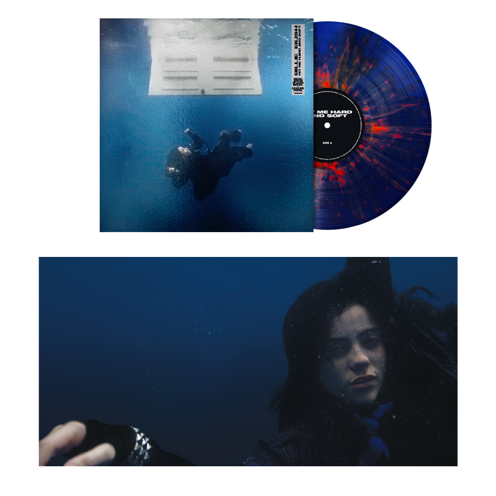 Billie Eilish  HIT ME HARD AND SOFT Blue and Orange Splatter 1st Anniversary Edition **PREORDER**