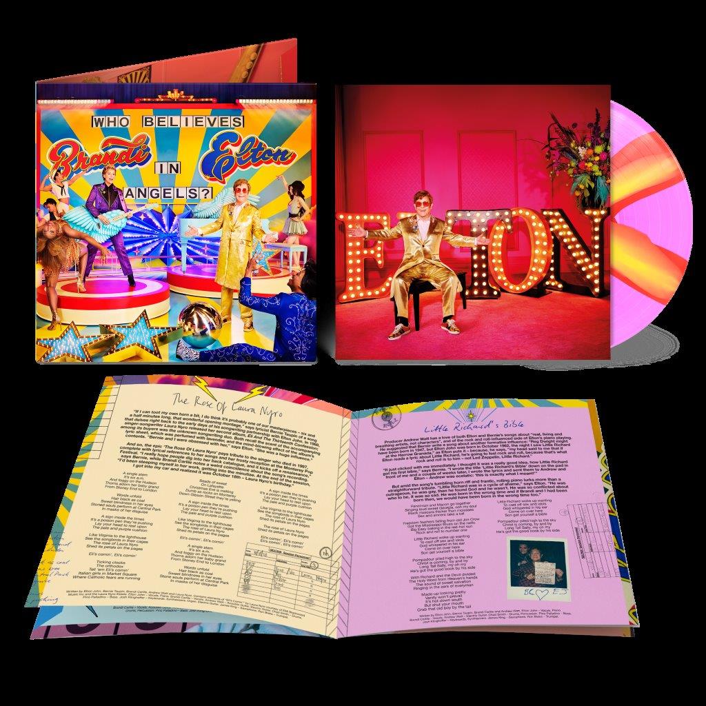 Elton John & Brandi Carlile Who Believes In Angels? Pink Spiral