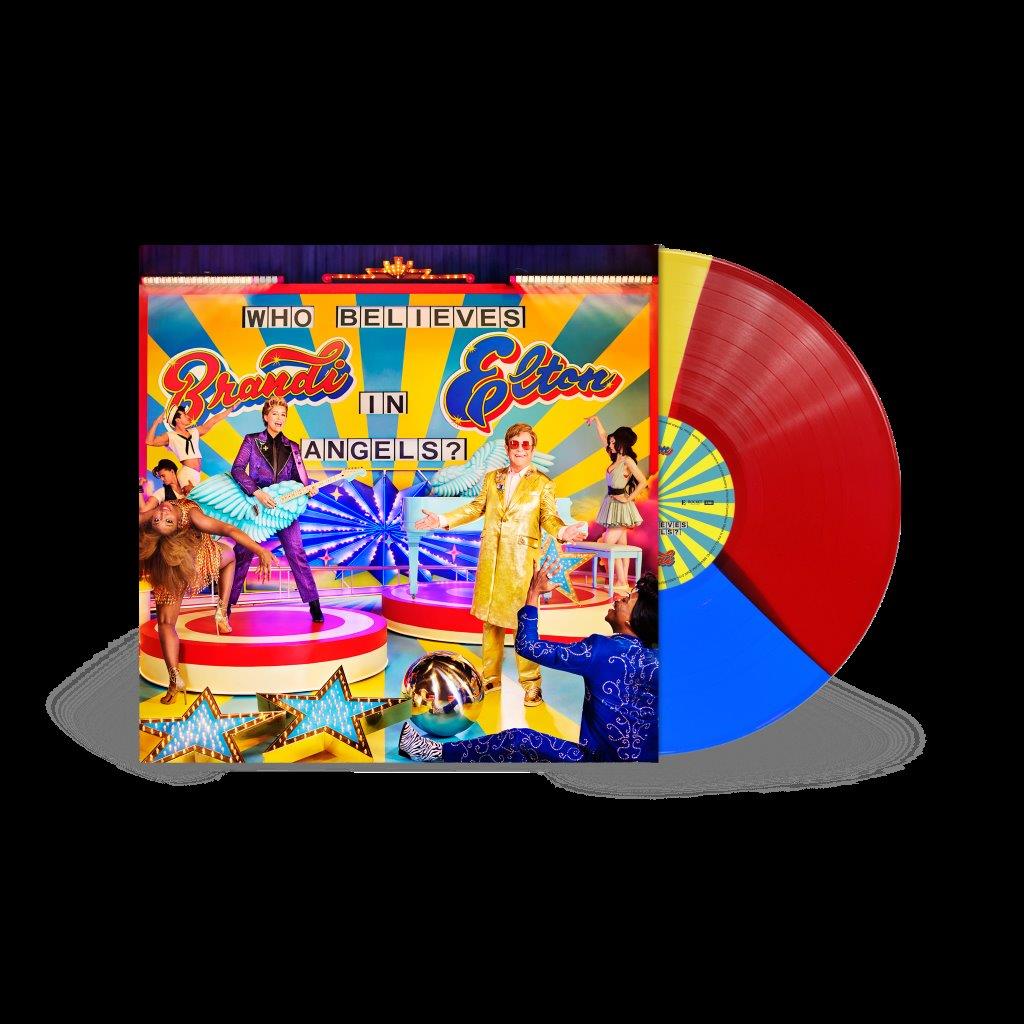 Elton John & Brandi Carlile Who Believes In Angels? Tri-colur Red, Yellow, Blue **PREORDER**