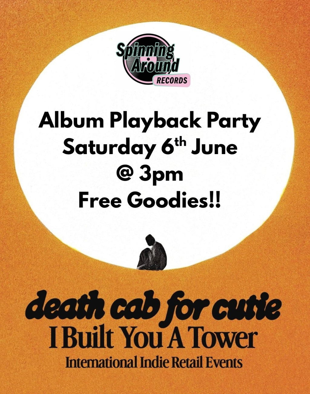 Death Cab for Cutie I Built You A Tower Indie Only Solid White **PREORDER**