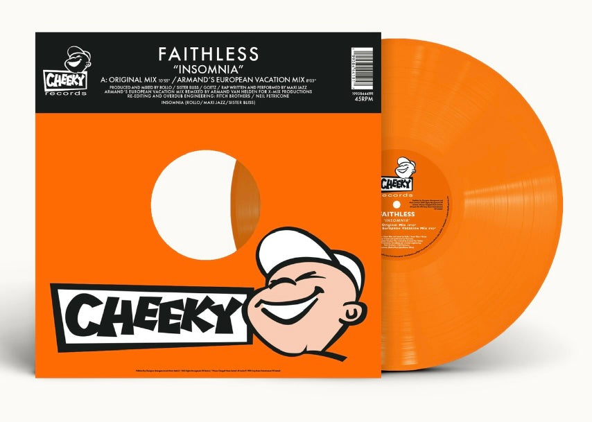 Faithless ‘Insomnia (30th Anniversary)’ Orange 12" Vinyl **PREORDER**
