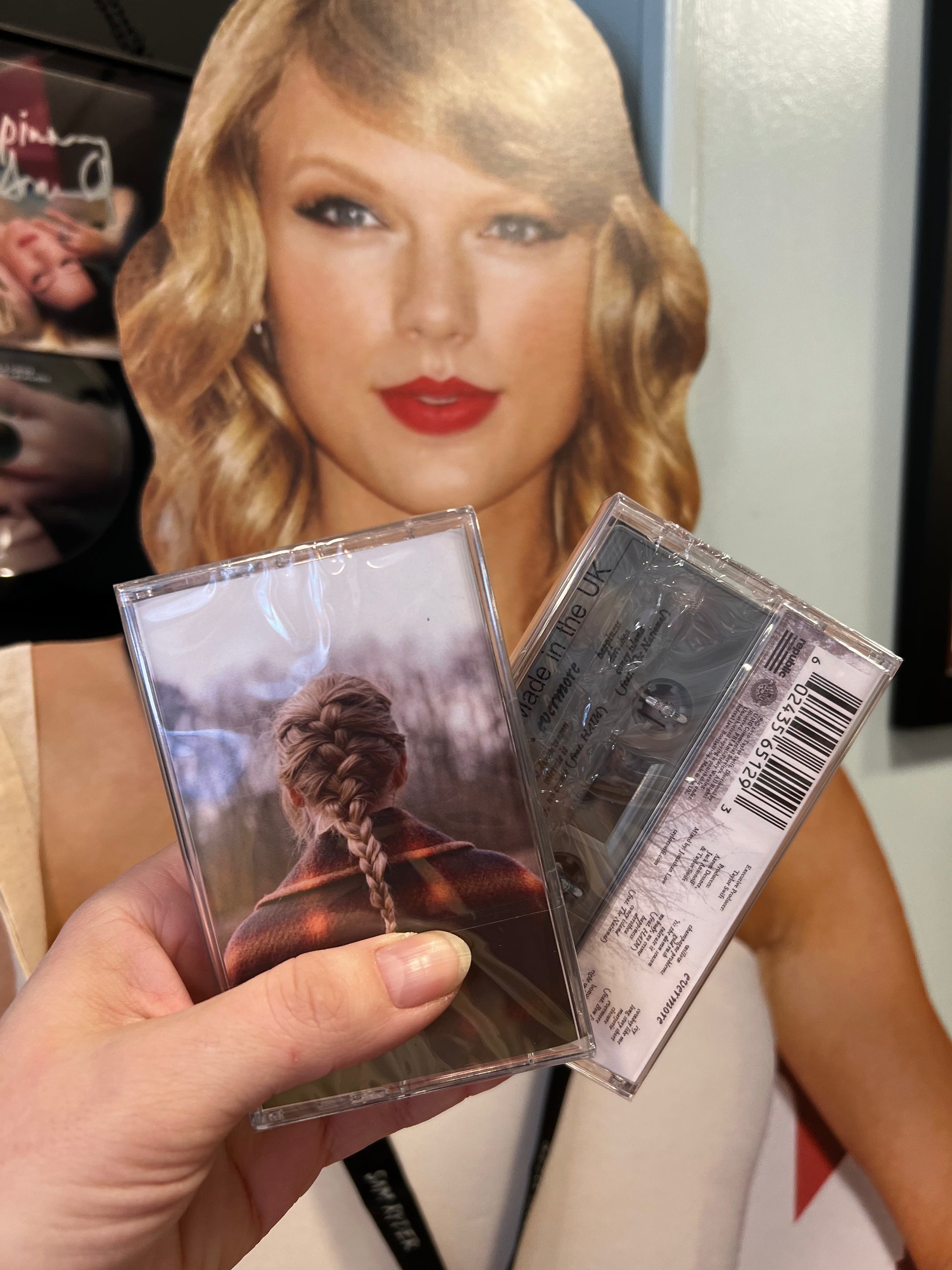 Taylor Swift Evermore Grey Shell Cassette