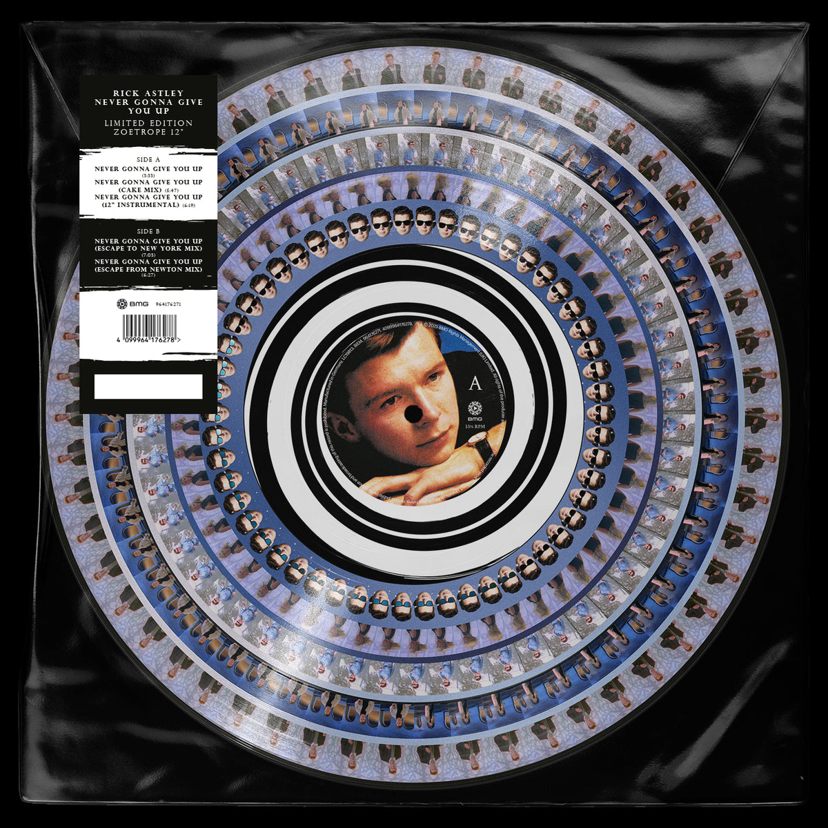 Rick Astley Never Gonna Give You Up 12” Limited Zoetrope **PREORDER**