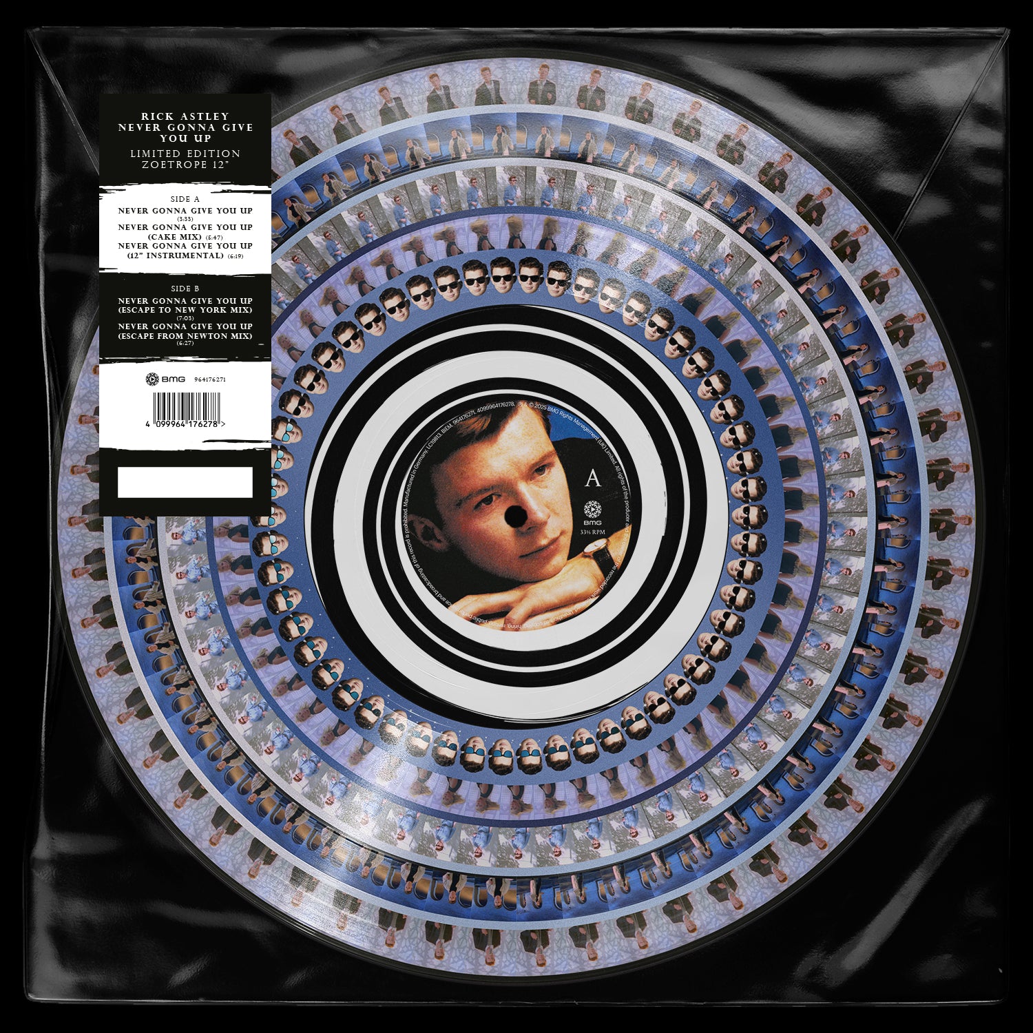Rick Astley Never Gonna Give You Up 12” Limited Zoetrope **PREORDER**