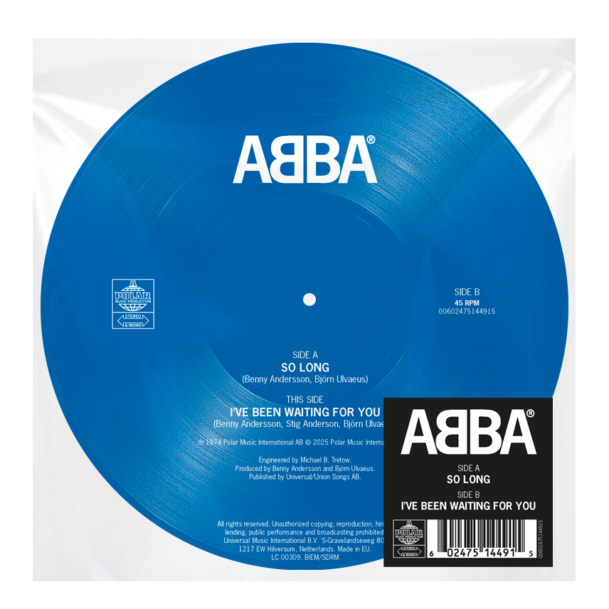 ABBA So Long / I’ve Been Waiting For You 7" Pic Disc