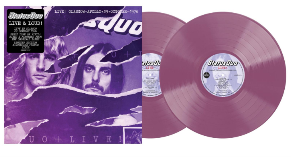 Status Quo Live In Glasgow 28th October 1976 (Night 3) 2LP, ‘Nightshade Purple’ Vinyl **PREORDER**