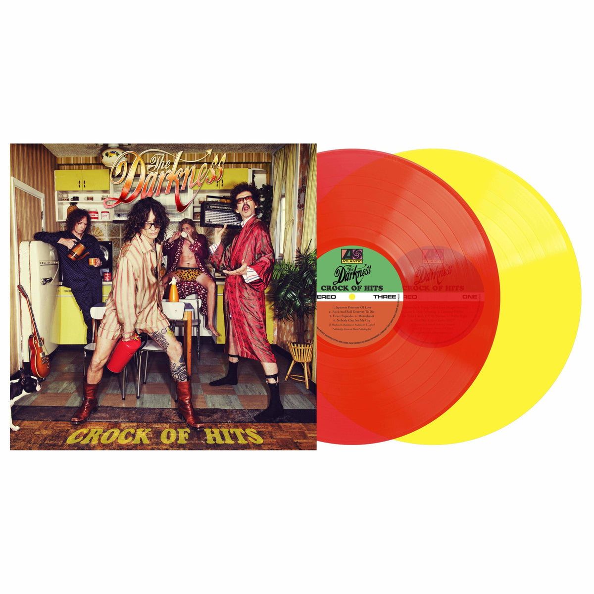 The Darkness - Crock Of Hits 2LP Red & Yellow Ltd. Ed Vinyl **PREORDER**