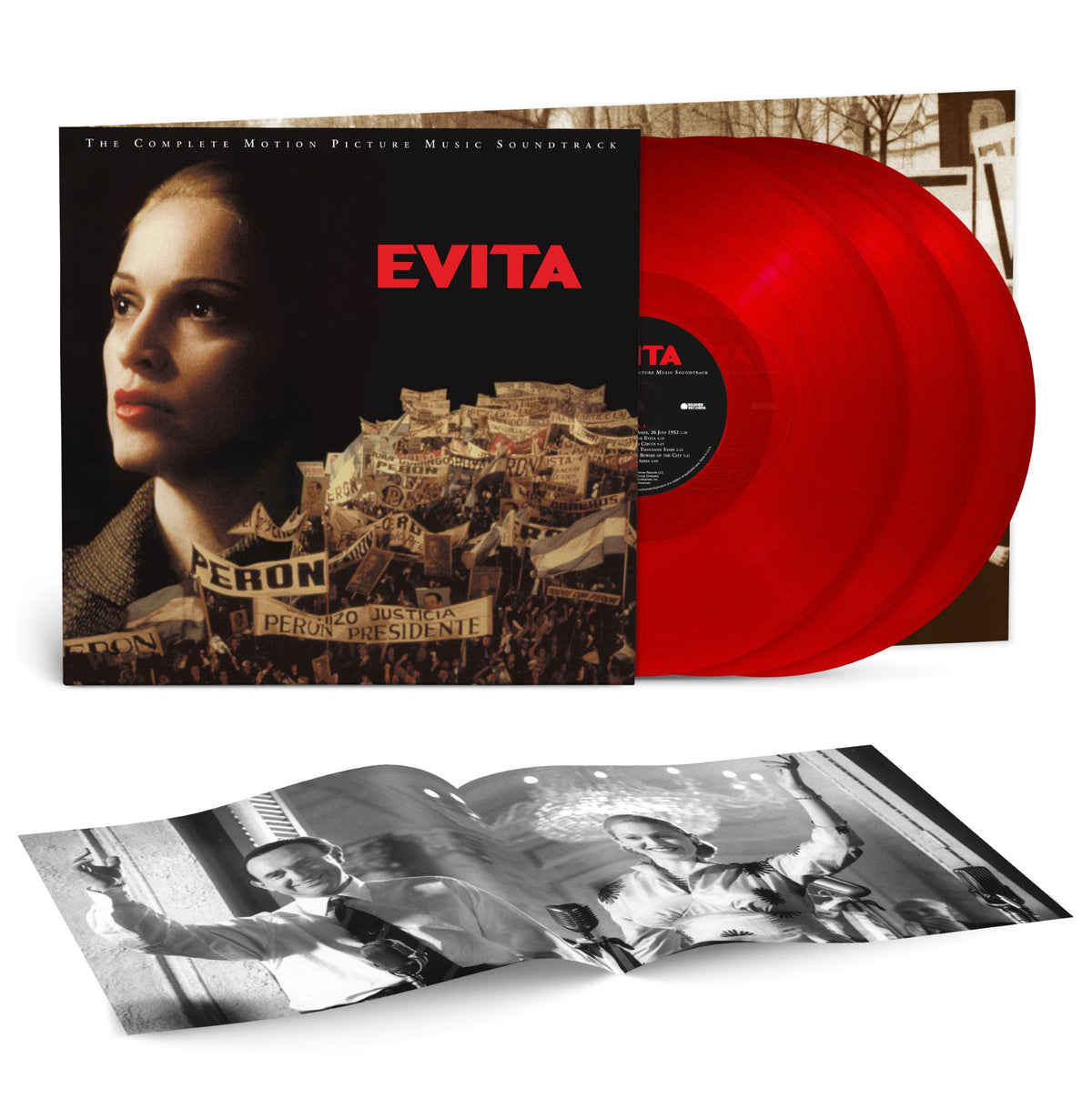Madonna - Evita: The Complete Motion Picture Soundtrack 3LP Red vinyl **PREORDER**