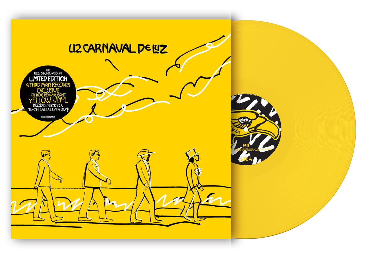 U2 Carnaval De Luz, Limited Edition Third Man Records Exclusive, Yellow Vinyl **PREORDER**