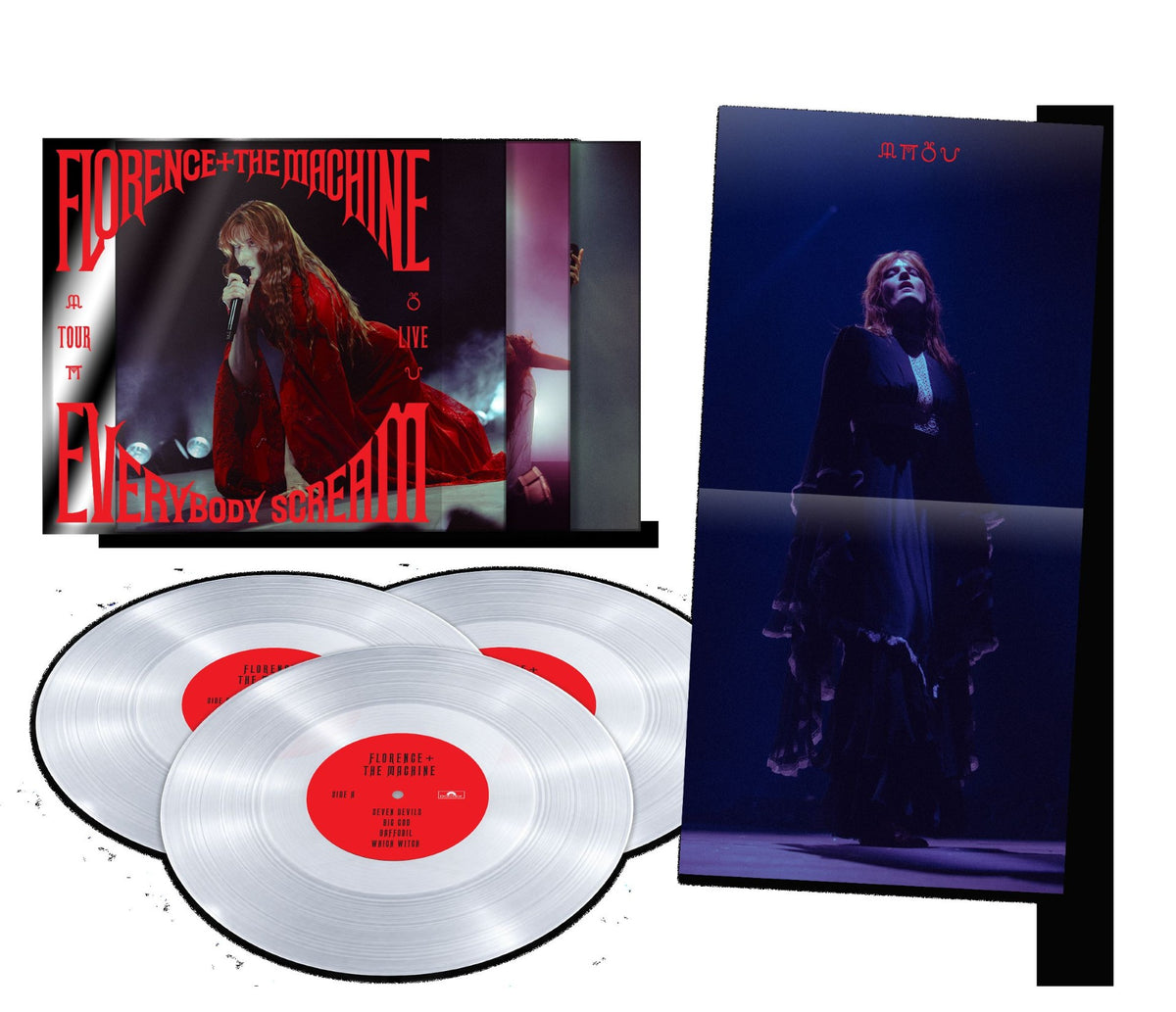 Florence + The Machine Everybody Scream Tour Live 3LP Clear **PREORDER**