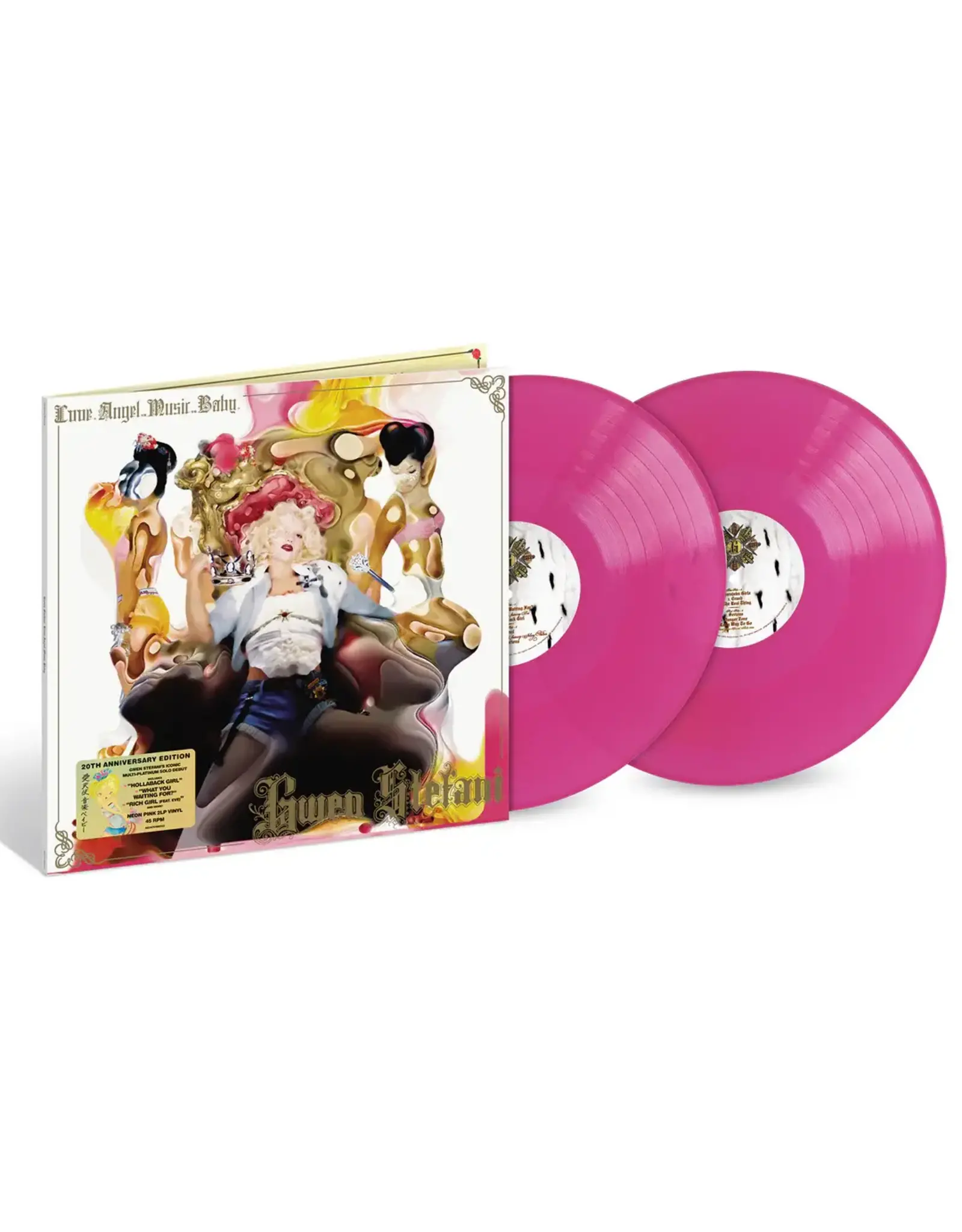 Gwen Stefani Love Angel Music Baby 20th Anniv 2LP Pink Vinyl