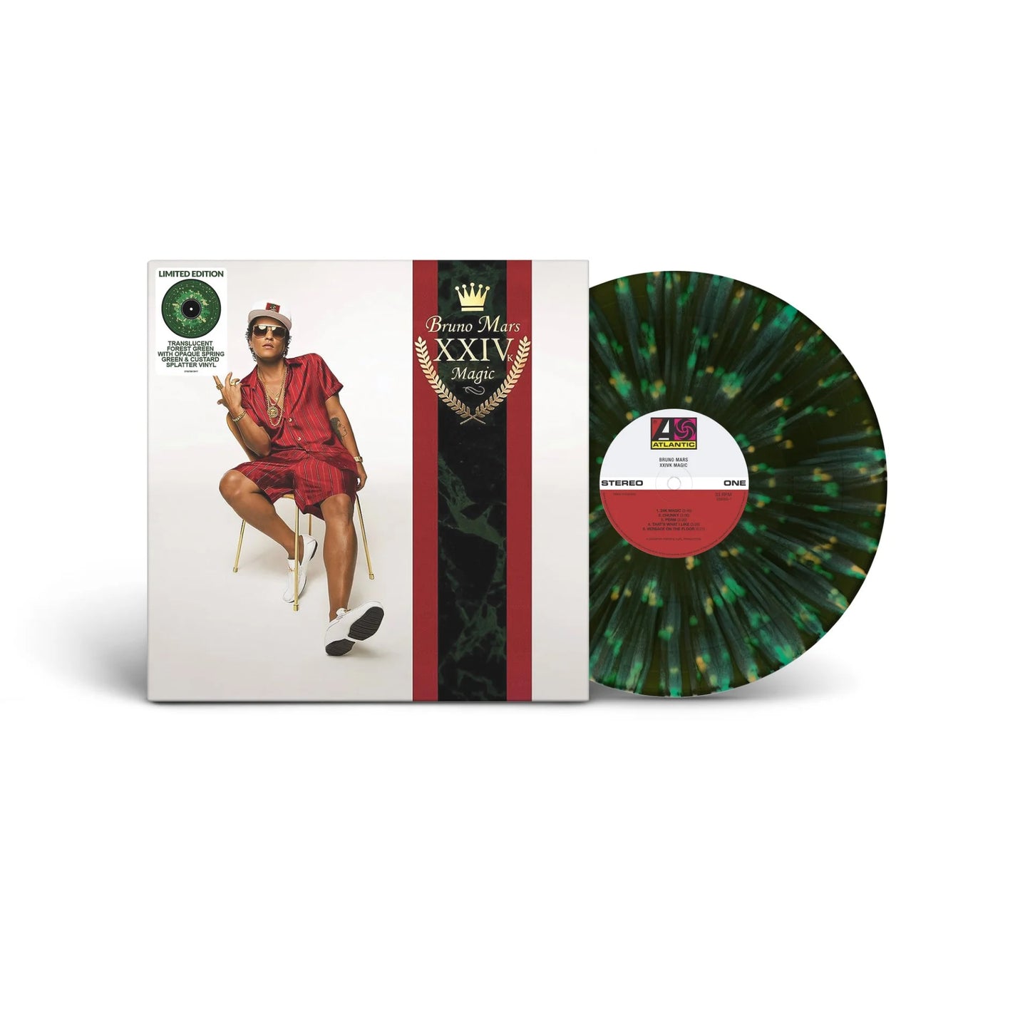 Bruno Mars 24k Magic Splatter Vinyl Pressing