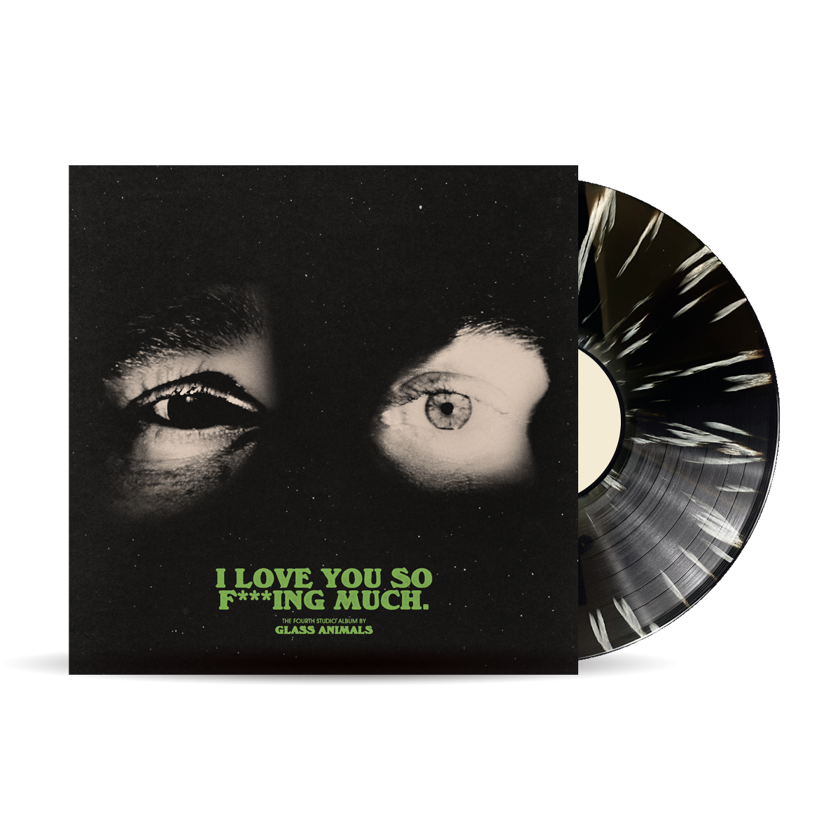 Glass Animals -  I Love You So F***ing Much. Black+White Splatter Ltd Edition