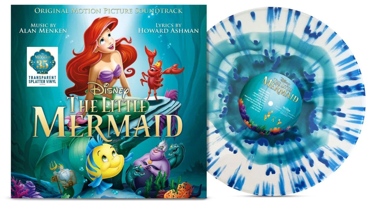 The Little Mermaid (35th Anniversary Edition) LIMITED EDITION 1LP - Transparent Splatter