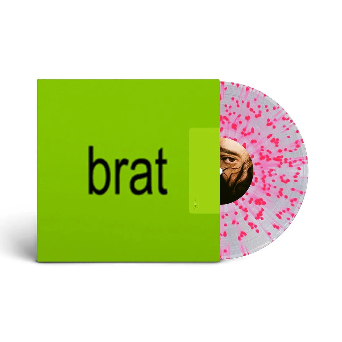 Charli XCX brat (clear pink splatter vinyl)