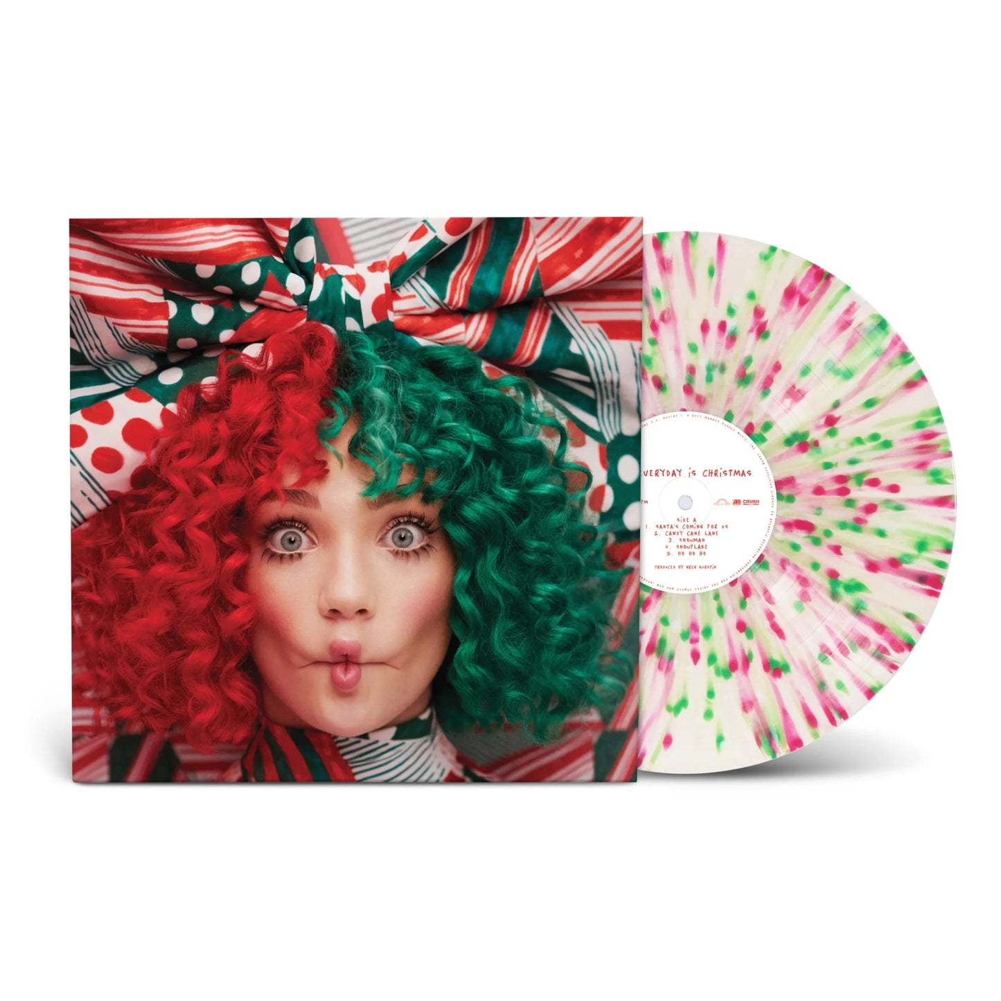 Sia Everyday Is Christmas 1LP Peppermint Splatter LP (Red, White & Green)