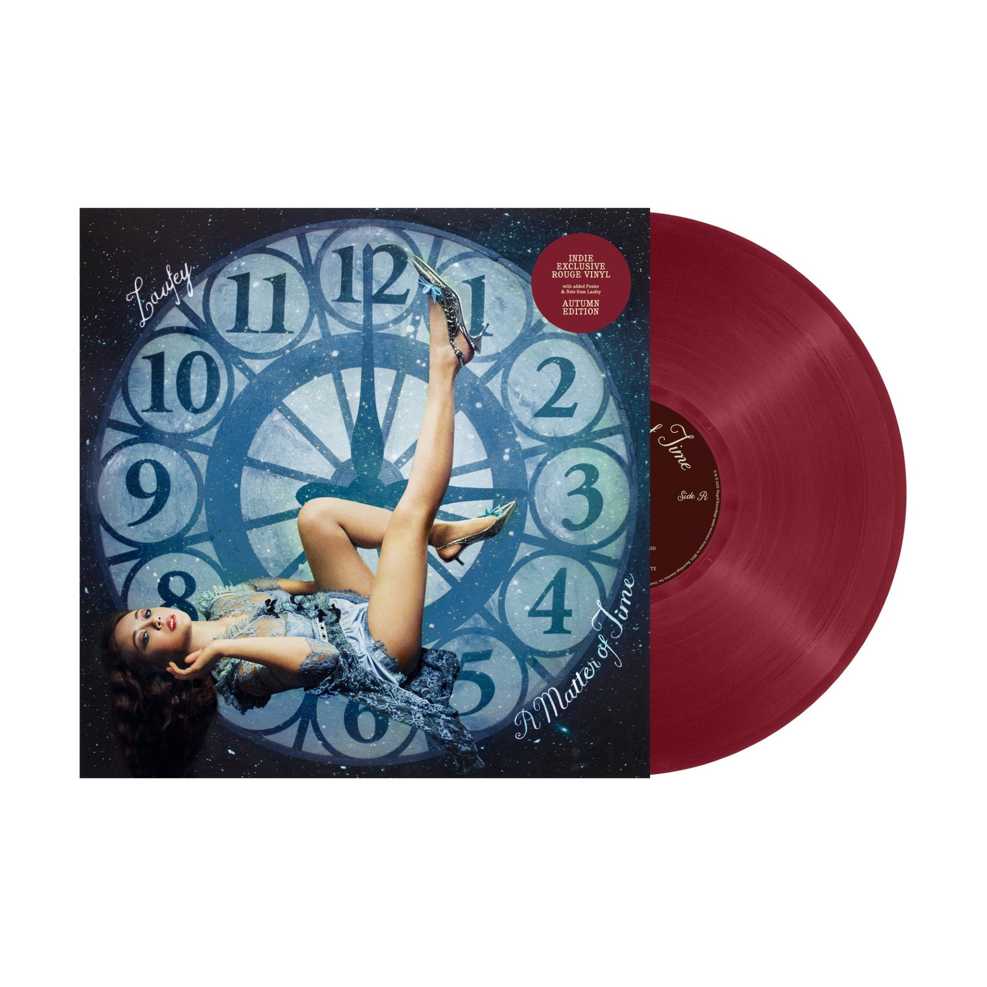 Laufey A Matter of Time Indies Autumn Edition: Rouge Vinyl +7"  **FREE POSTER**
