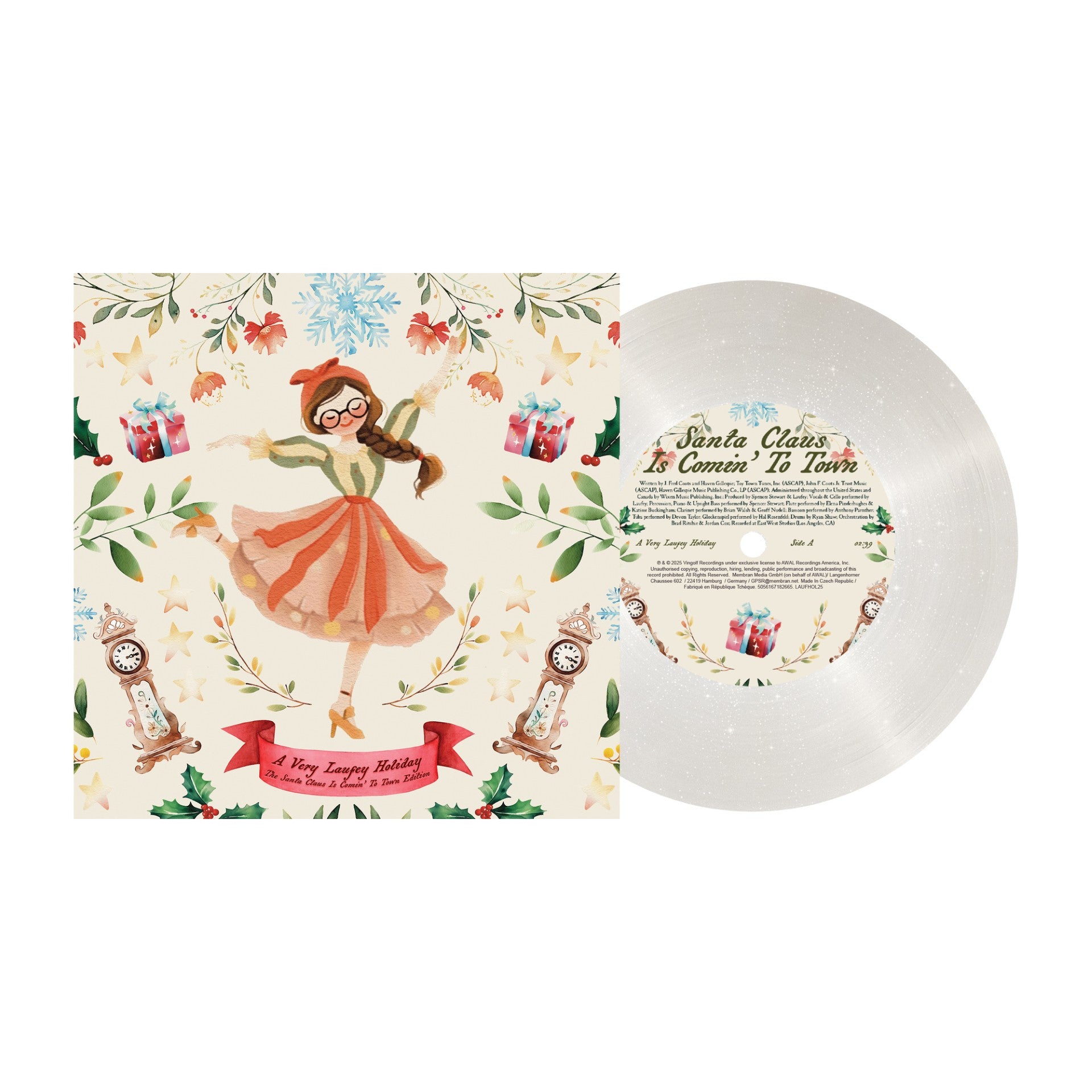 Laufey = A Very Laufey Holiday: The Santa Claus Is Comin’ To Town Edition 7" **PREORDER**