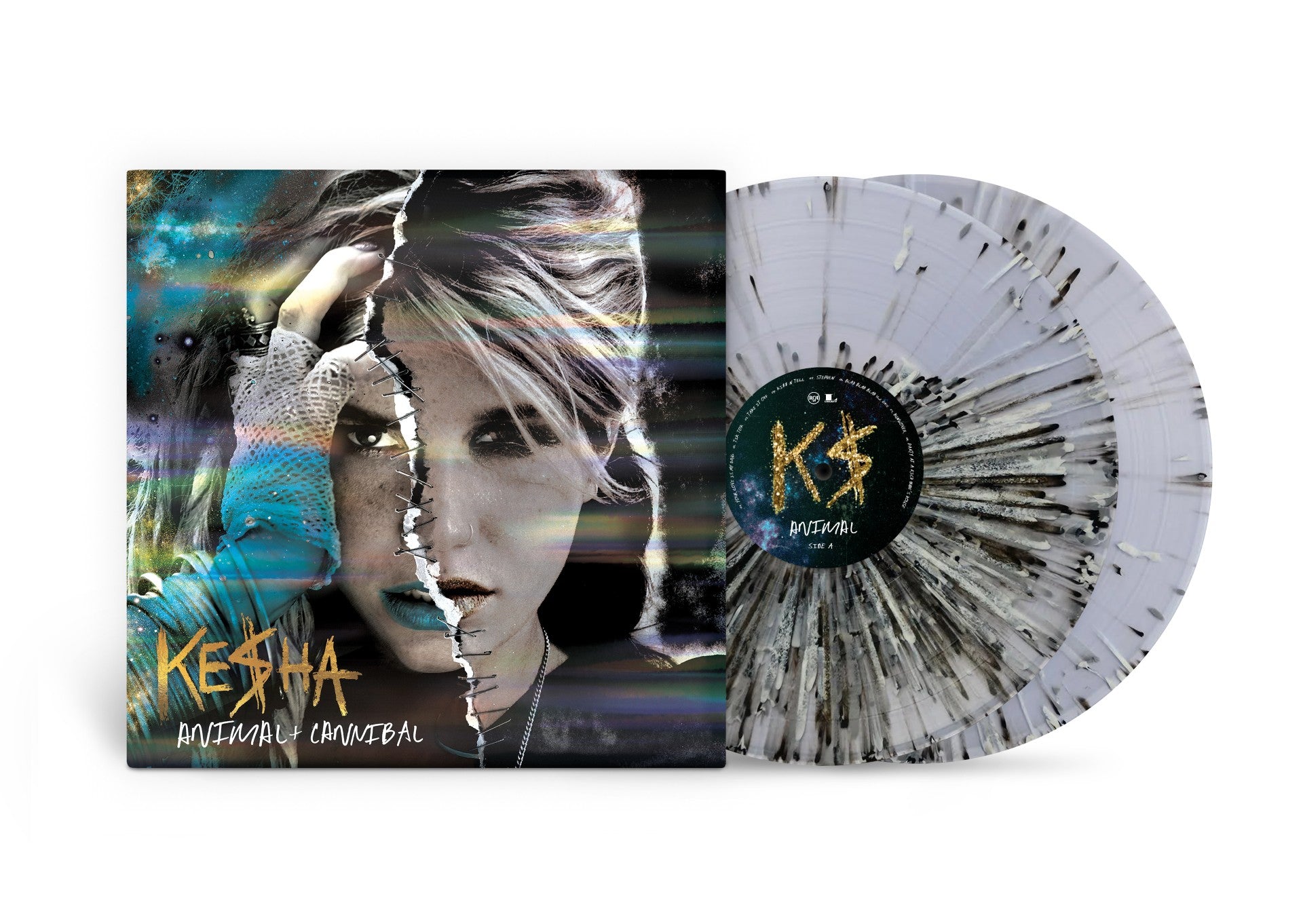 Kesha Animal + Cannibal (15th Anniversary) Black & White Translucent Splatter 2LP **PREORDER**