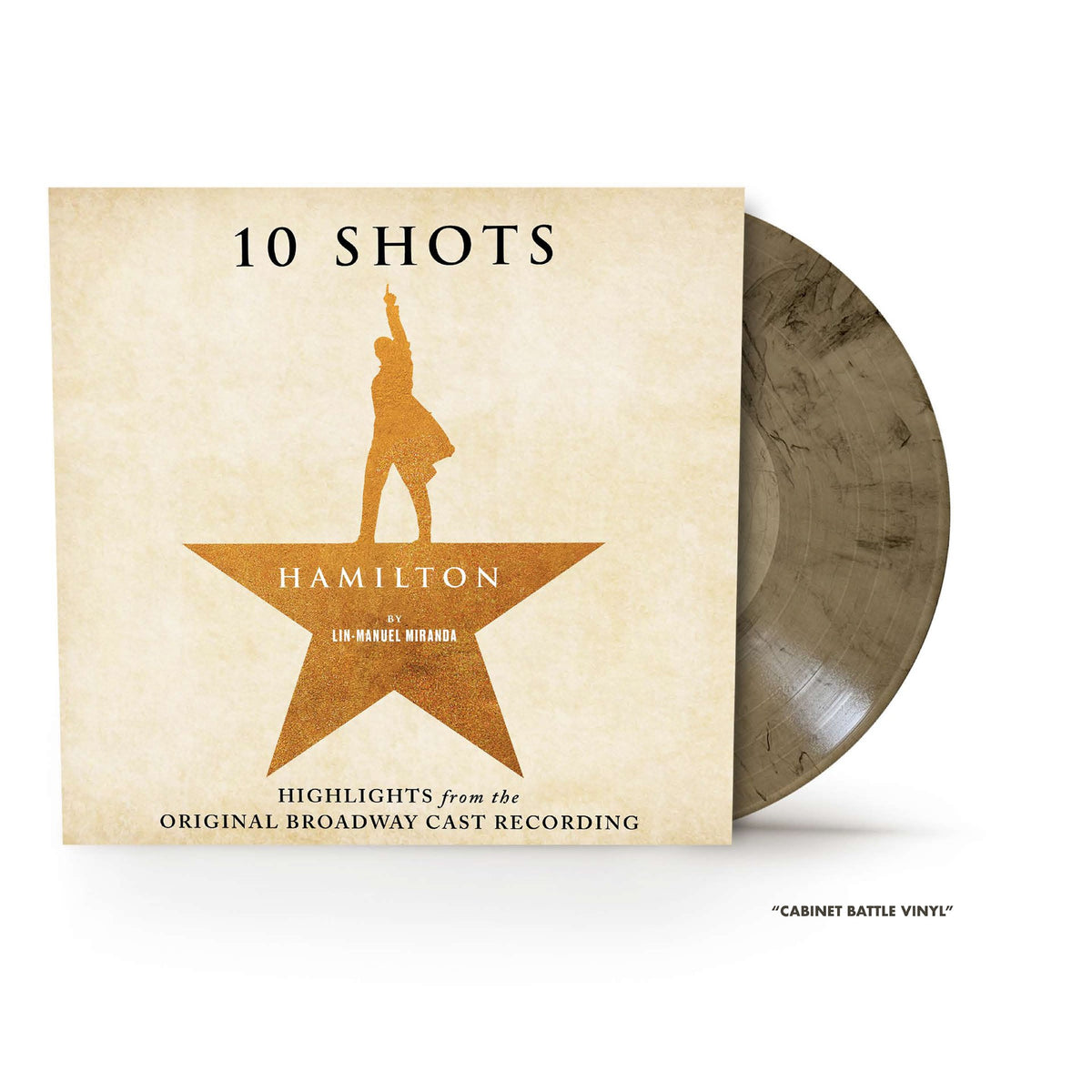 Hamilton - 10 Shots: Highlights from the Original Broadway Cast Recording 1LP w/ Exclusive Poster Insert Cabinet Battle Vinyl **PREORDER**