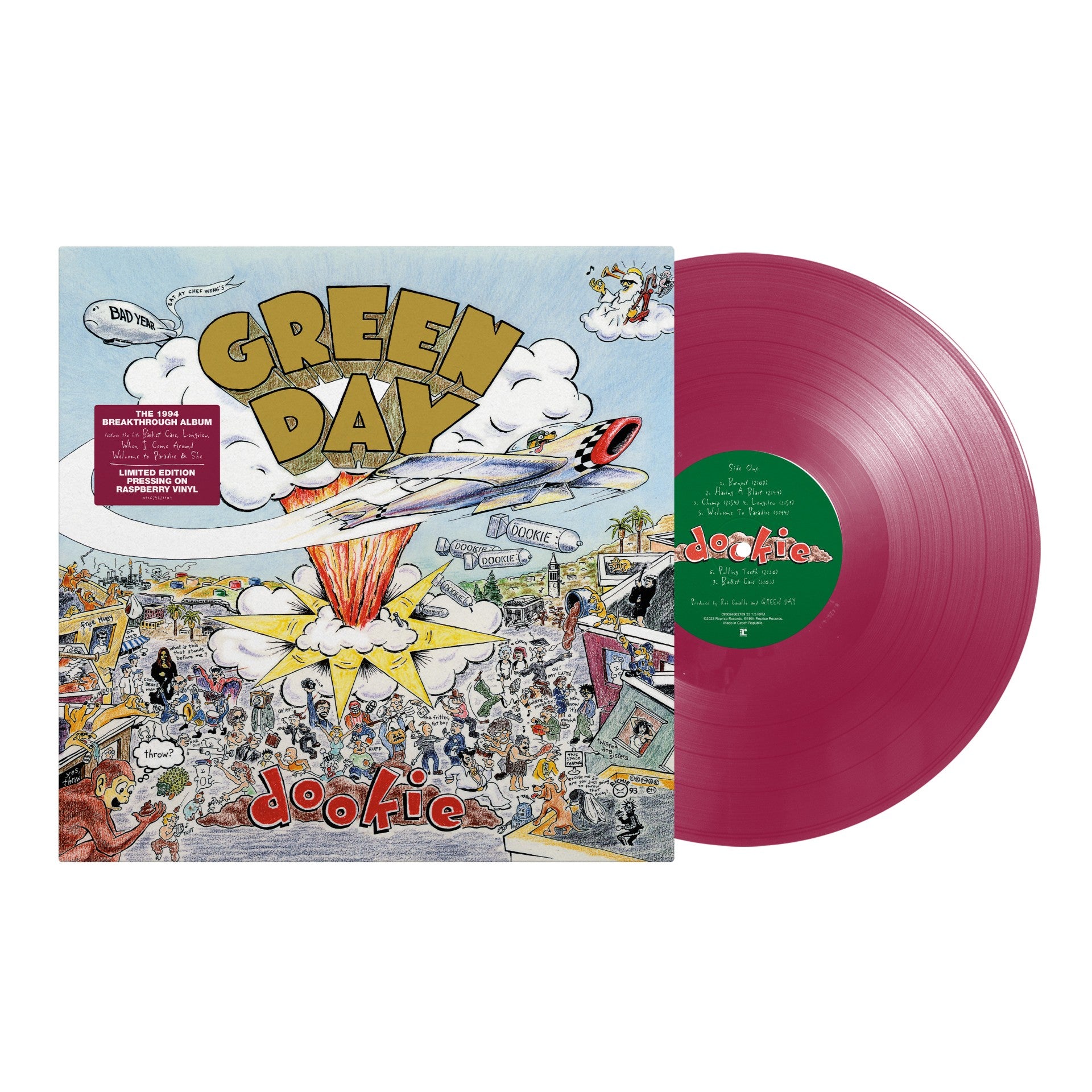 Green Day Dookie Raspberry Vinyl **PREORDER**