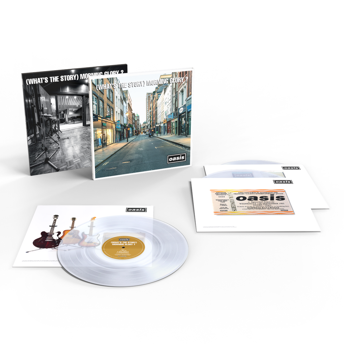 Oasis - (What's The Story) Morning Glory? (30th Anniversary Deluxe Edition) 'Cast No Shadow' Inspired Crystal Clear 3LP Vinyl **PREORDER**