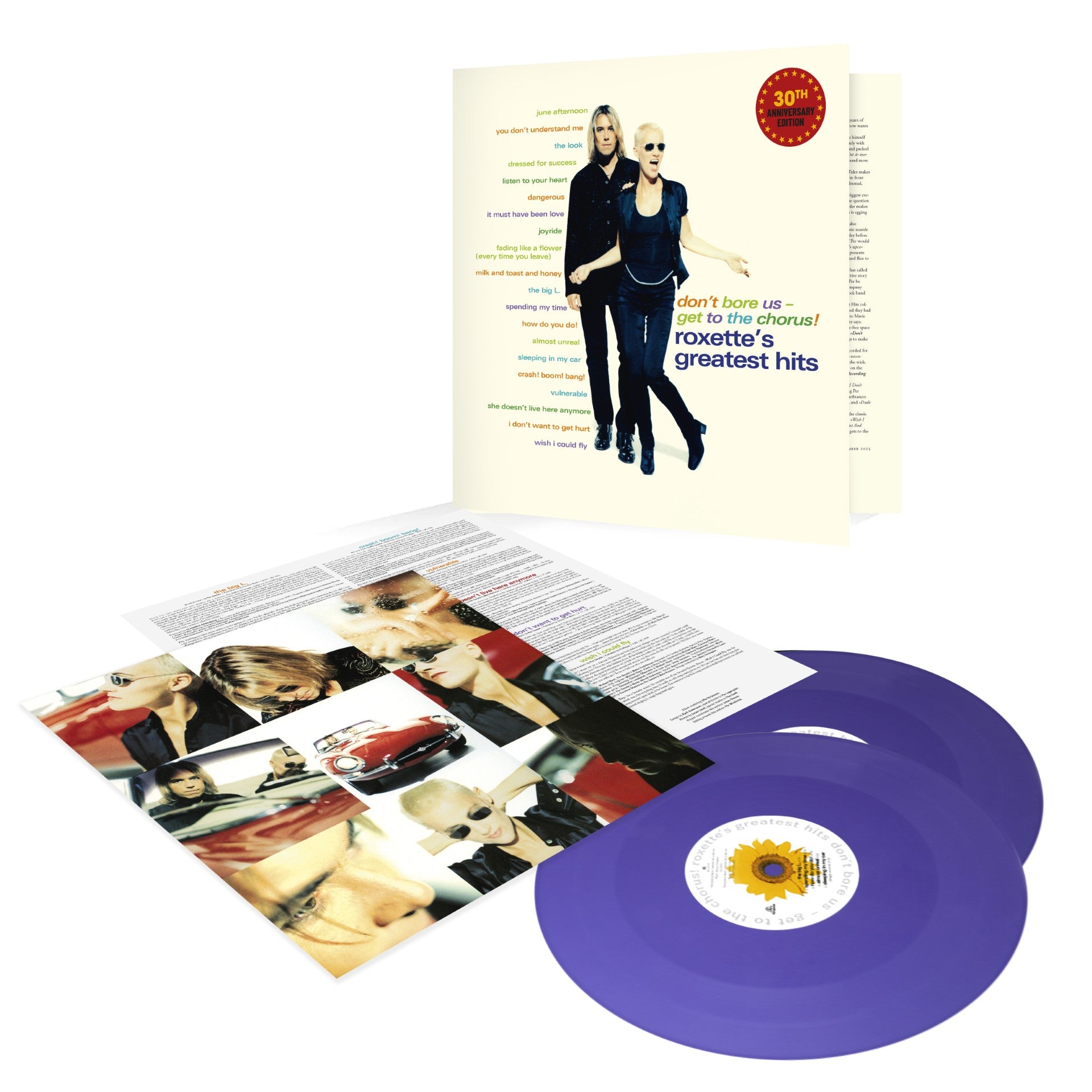 Roxette Don't Bore Us Get To The Chorus (30th Anniversary) 2LP RSD Stores Coloured Vinyl **PREORDER**