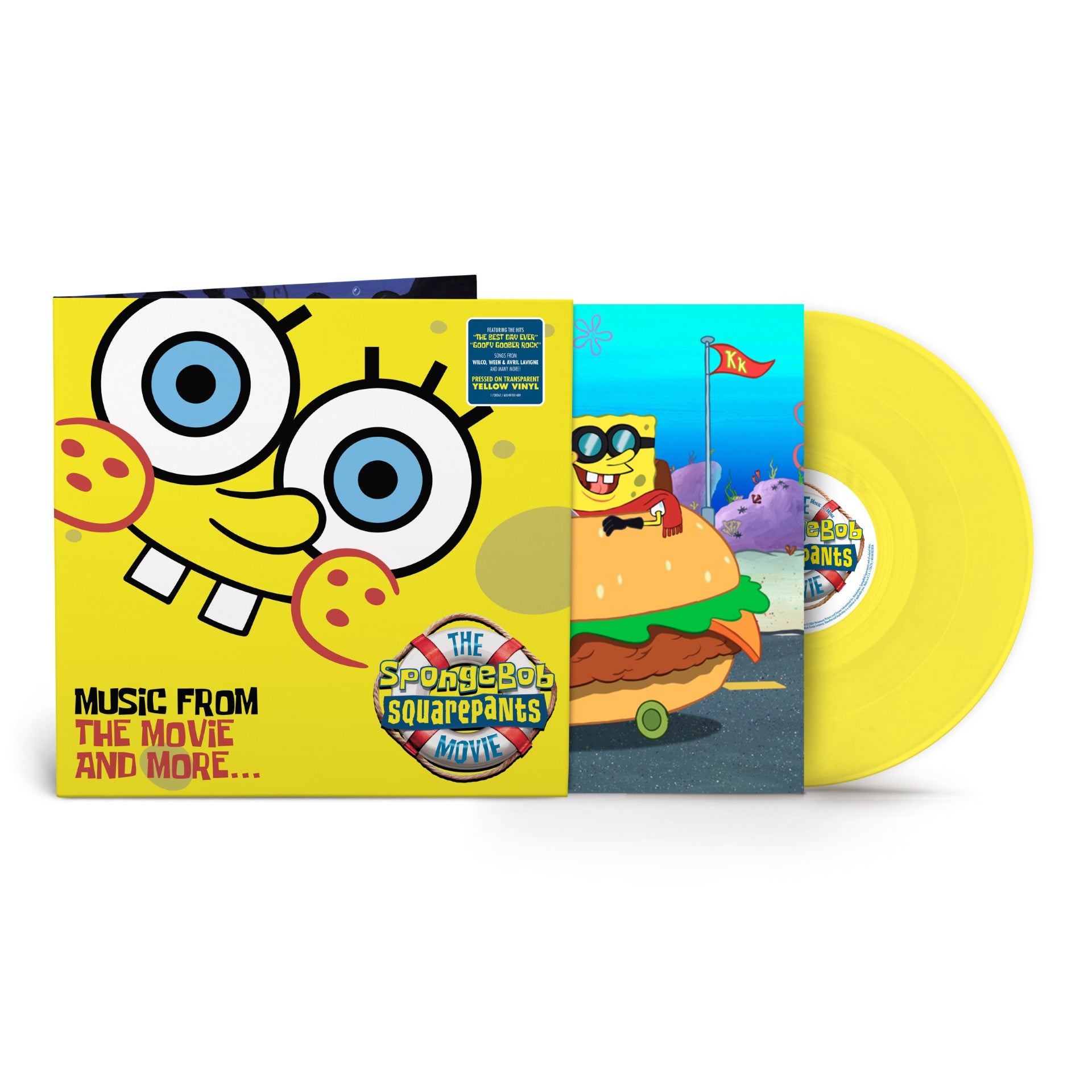 The SpongeBob SquarePants Movie - Music From The Movie and More Yellow Vinyl 1LP **PREORDER**