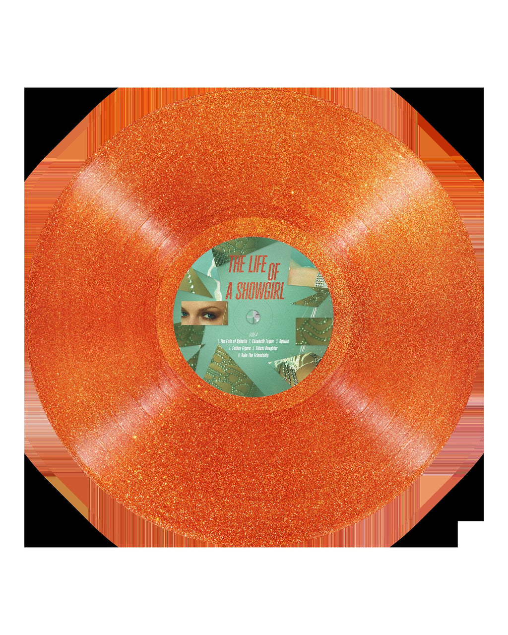 Taylor Swift The Life of a Showgirl: Sweat And Vanilla Perfume Portofino Orange Glitter Vinyl **PREORDER**