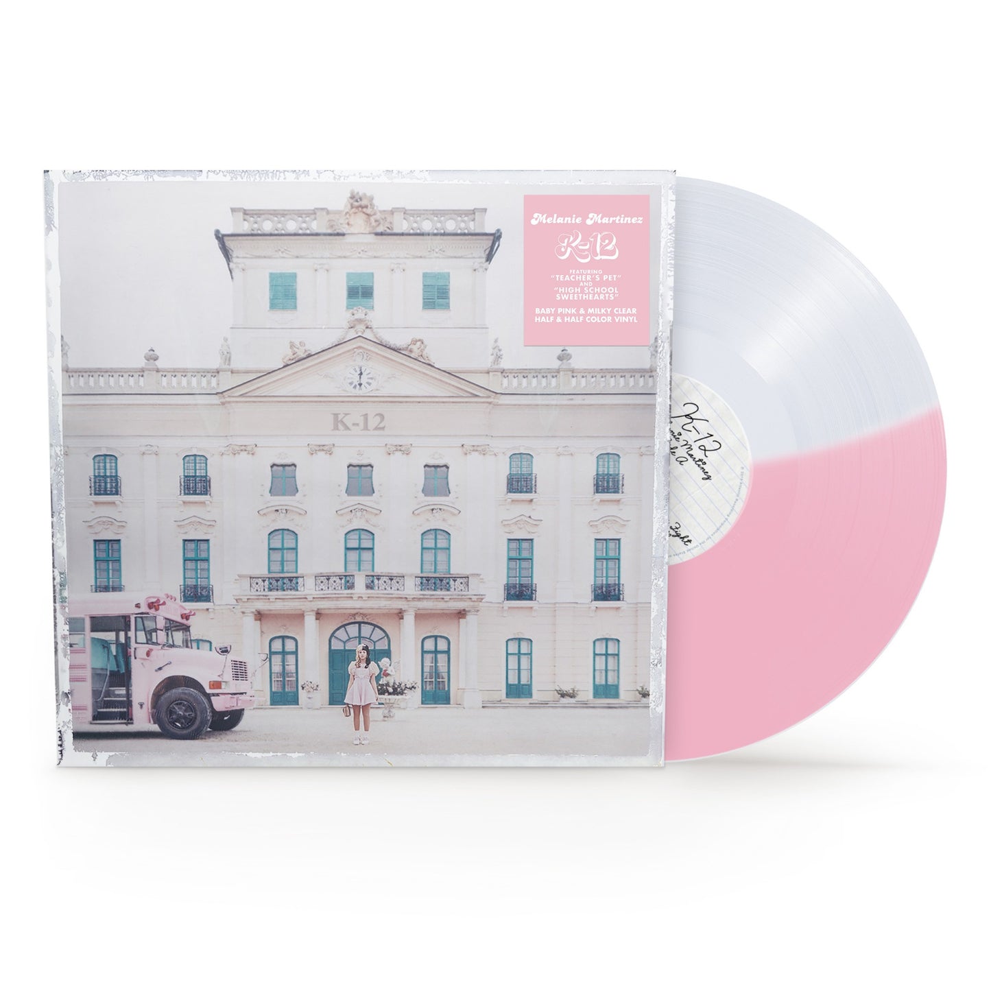 Melanie Martinez K-12 1LP Half Baby Pink & Half Milky Clear Vinyl