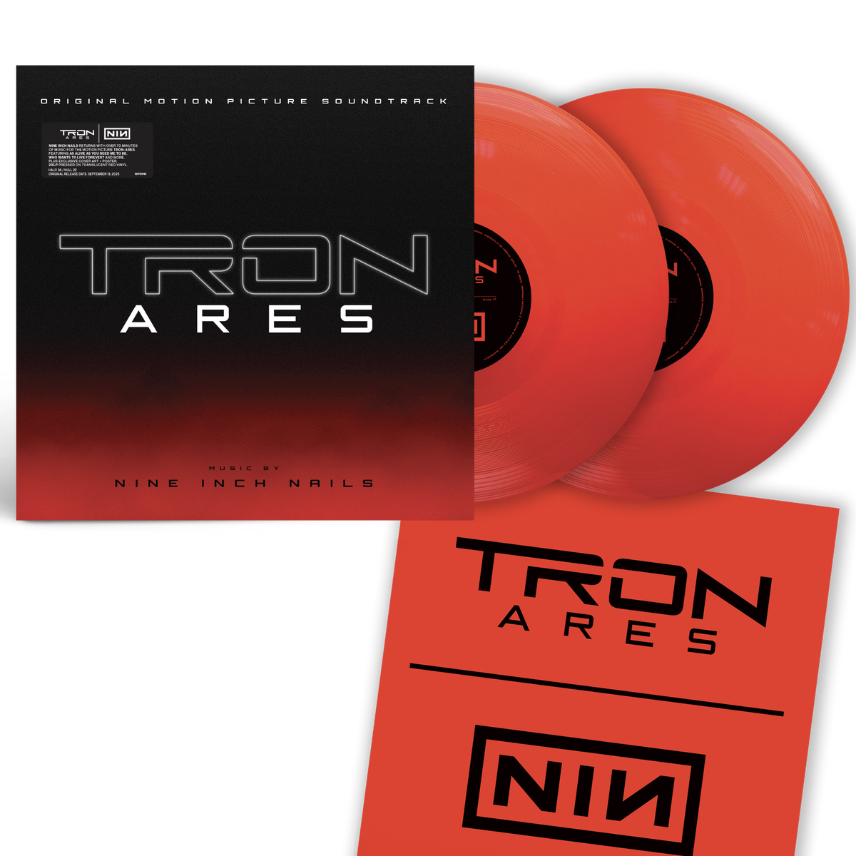 Nine Inch Nails Tron: Ares Soundtrack Red Vinyl Alt Cover + Poster **PREORDER**