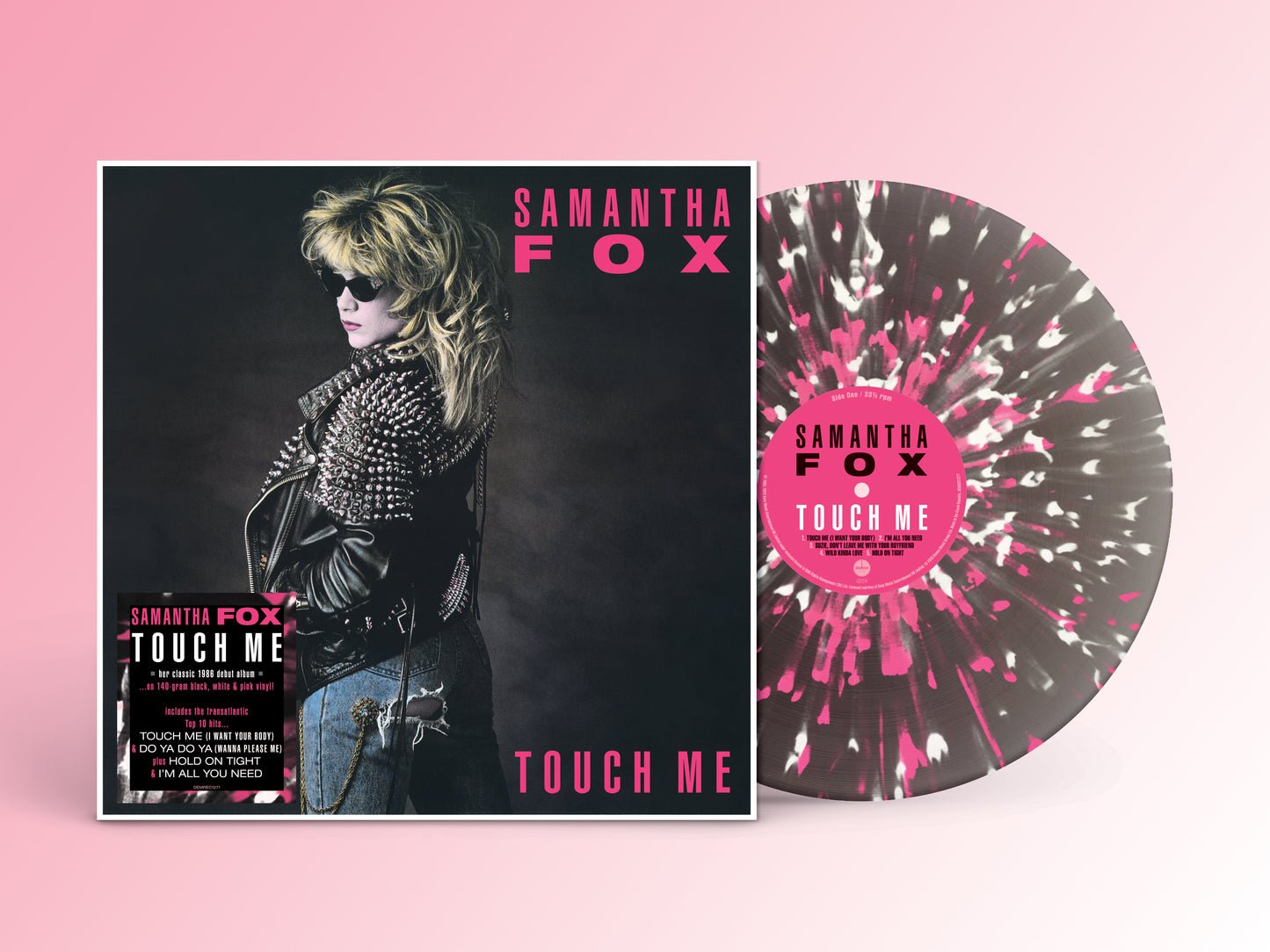 Samantha Fox Touch Me Black, White & Pink Vinyl **PREORDER**